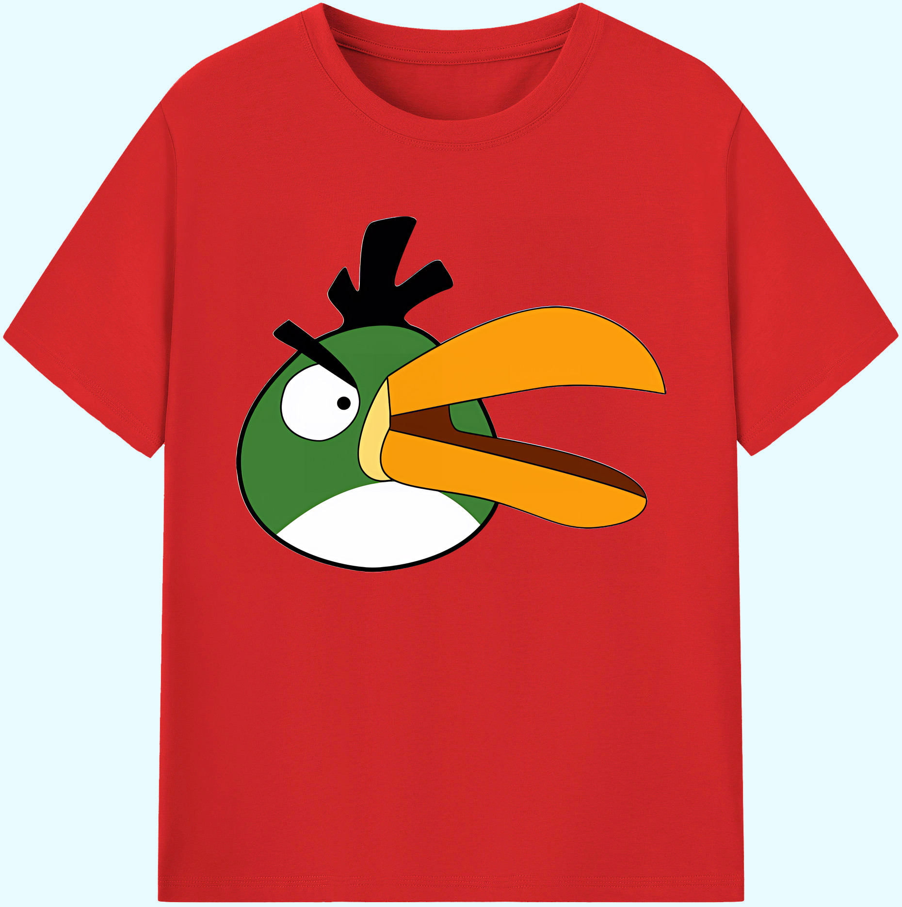 （画像用） Angry Birds アングリーバード 綿100％ メンズ半袖Tシャツ｜肌触りやわらか＆通気性
