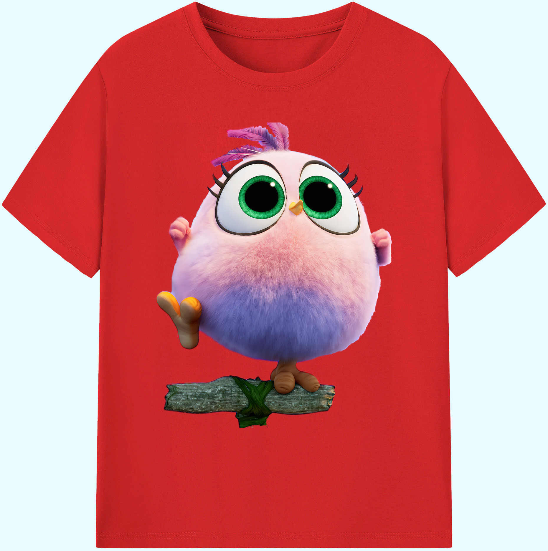 （画像用） Angry Birds アングリーバード 綿100％ メンズ半袖Tシャツ｜肌触りやわらか＆通気性