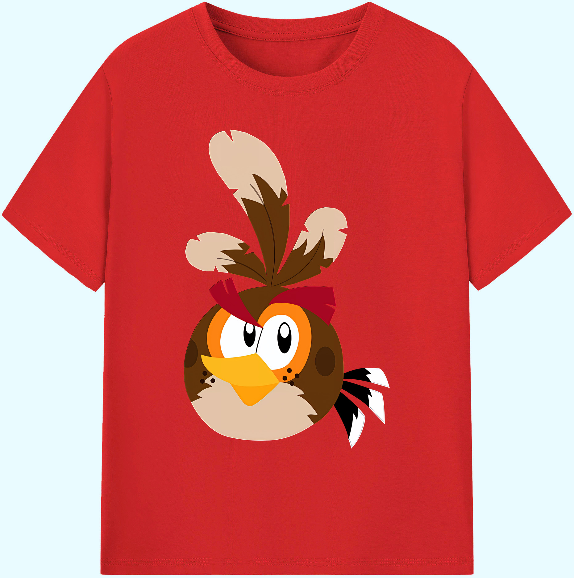 （画像用） Angry Birds アングリーバード 綿100％ メンズ半袖Tシャツ｜肌触りやわらか＆通気性