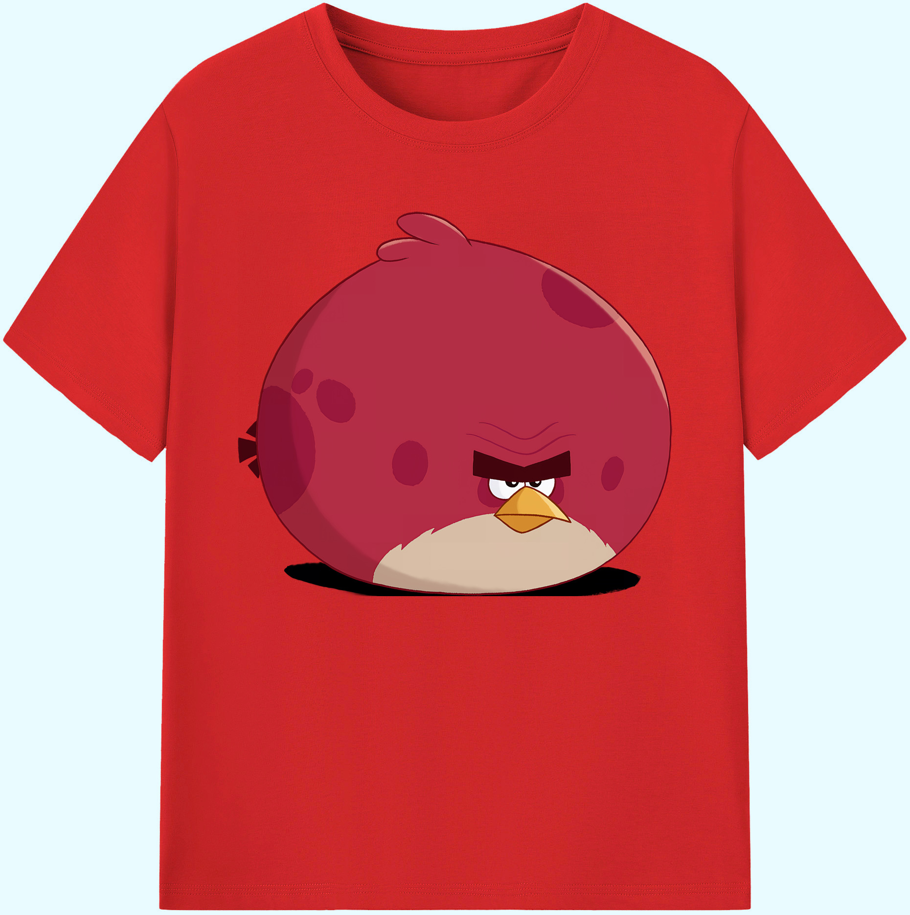（画像用） Angry Birds アングリーバード 綿100％ メンズ半袖Tシャツ｜肌触りやわらか＆通気性
