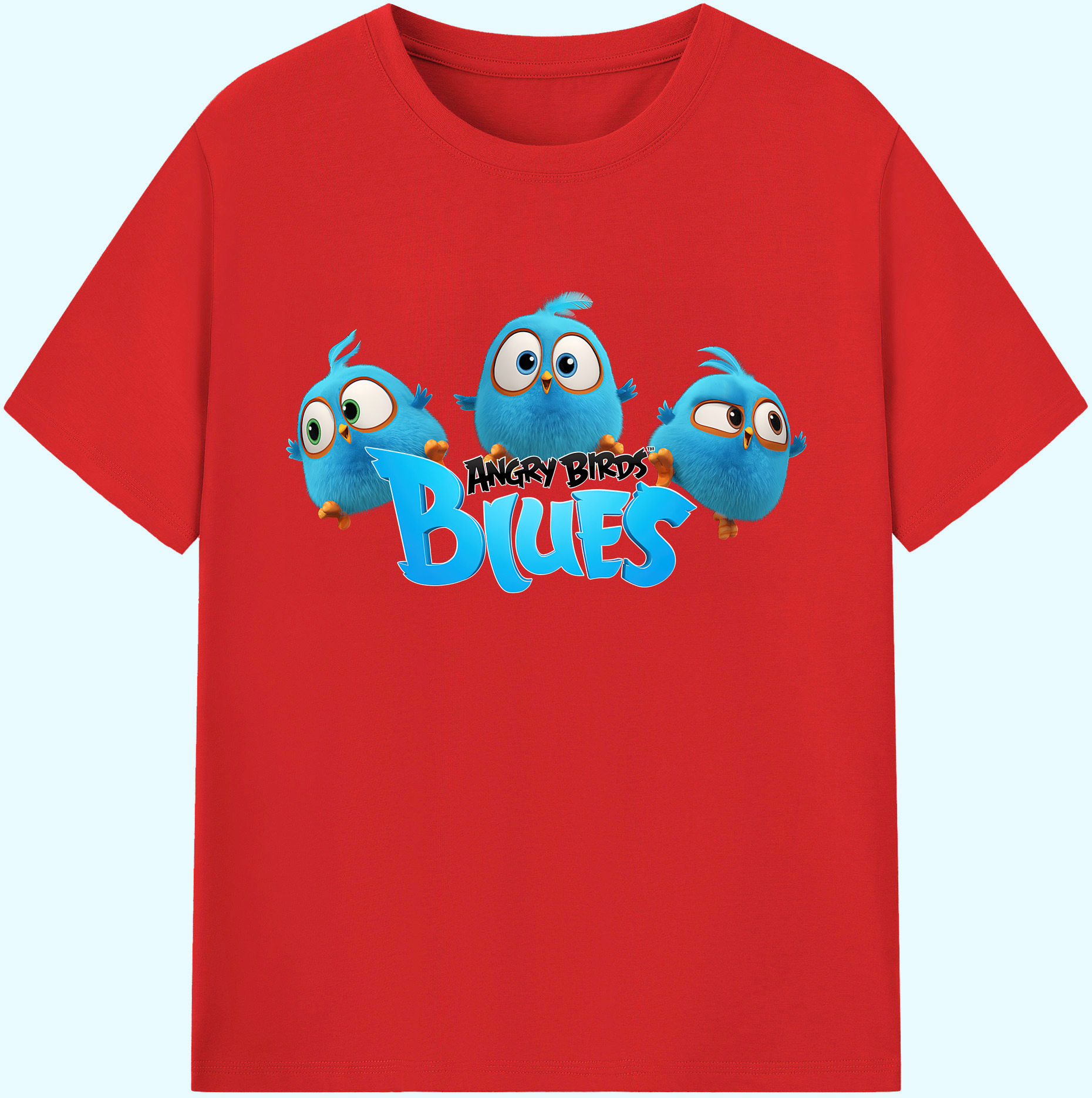 （画像用） Angry Birds アングリーバード 綿100％ メンズ半袖Tシャツ｜肌触りやわらか＆通気性