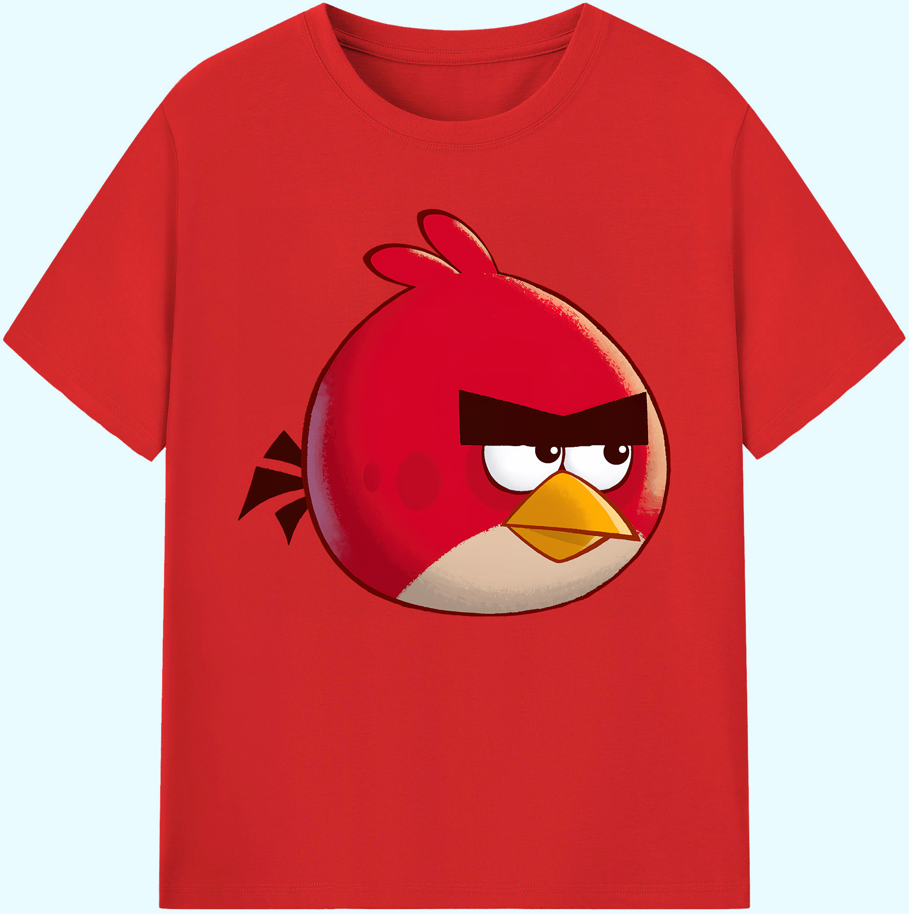 （画像用） Angry Birds アングリーバード 綿100％ メンズ半袖Tシャツ｜肌触りやわらか＆通気性