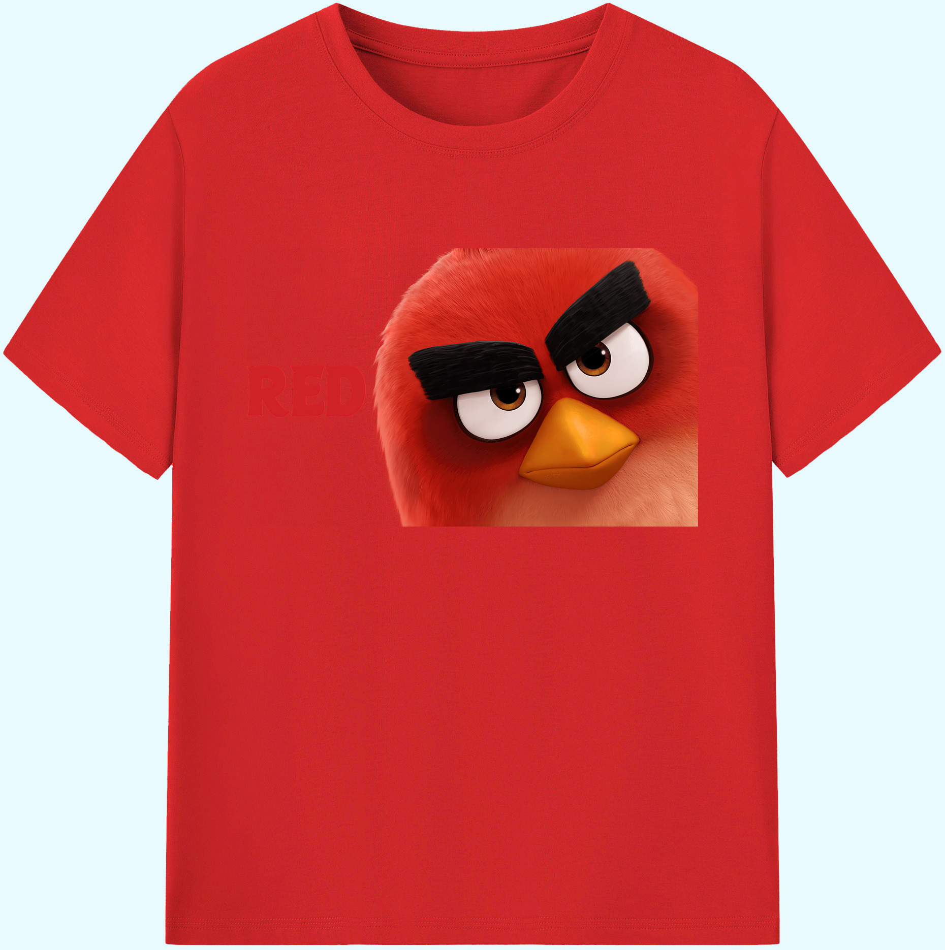 （画像用） Angry Birds アングリーバード 綿100％ メンズ半袖Tシャツ｜肌触りやわらか＆通気性
