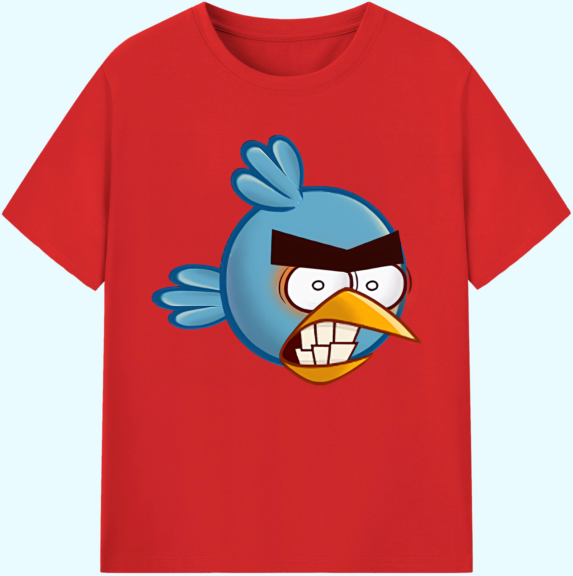 （画像用） Angry Birds アングリーバード 綿100％ メンズ半袖Tシャツ｜肌触りやわらか＆通気性