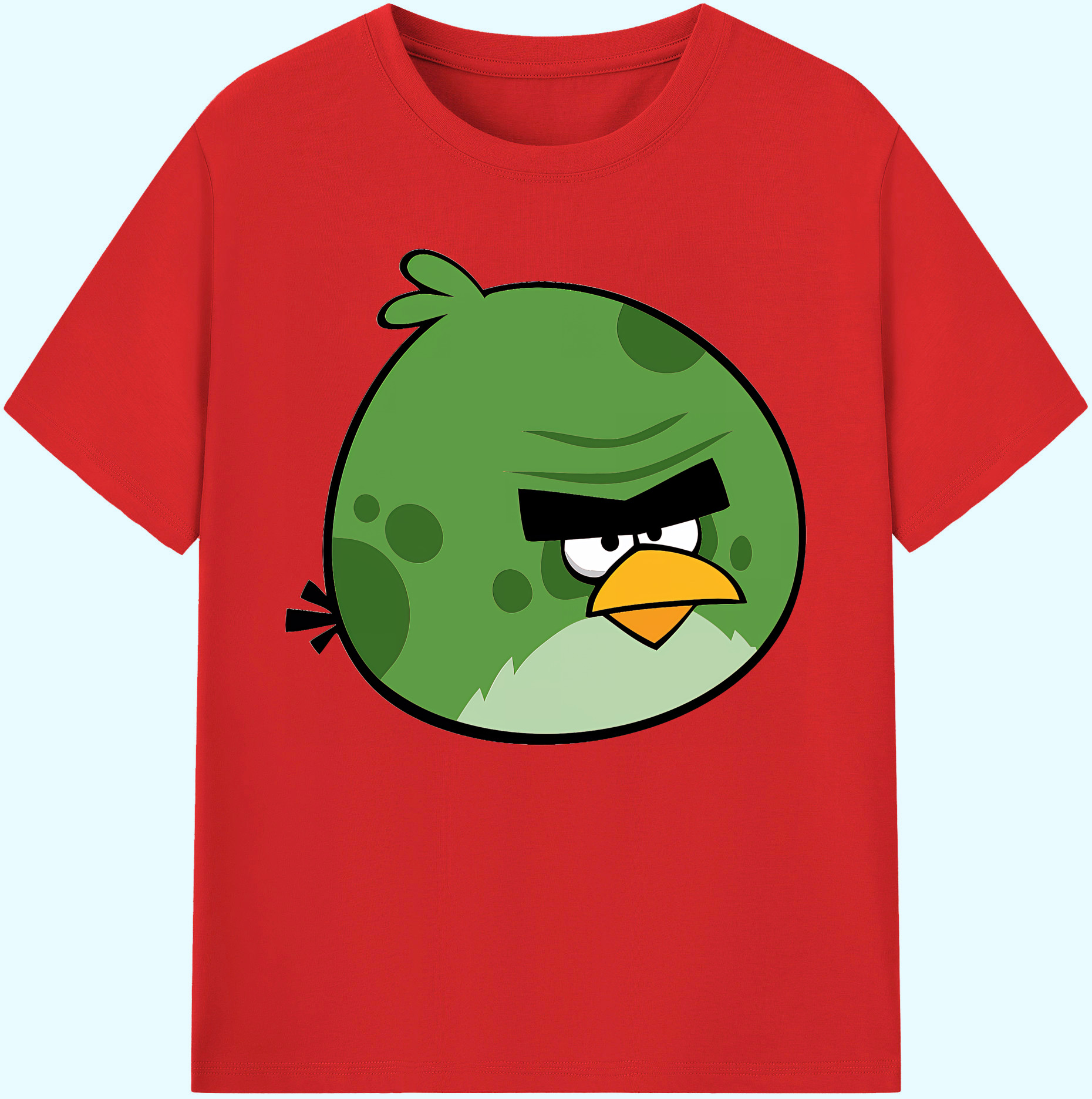 （画像用） Angry Birds アングリーバード 綿100％ メンズ半袖Tシャツ｜肌触りやわらか＆通気性