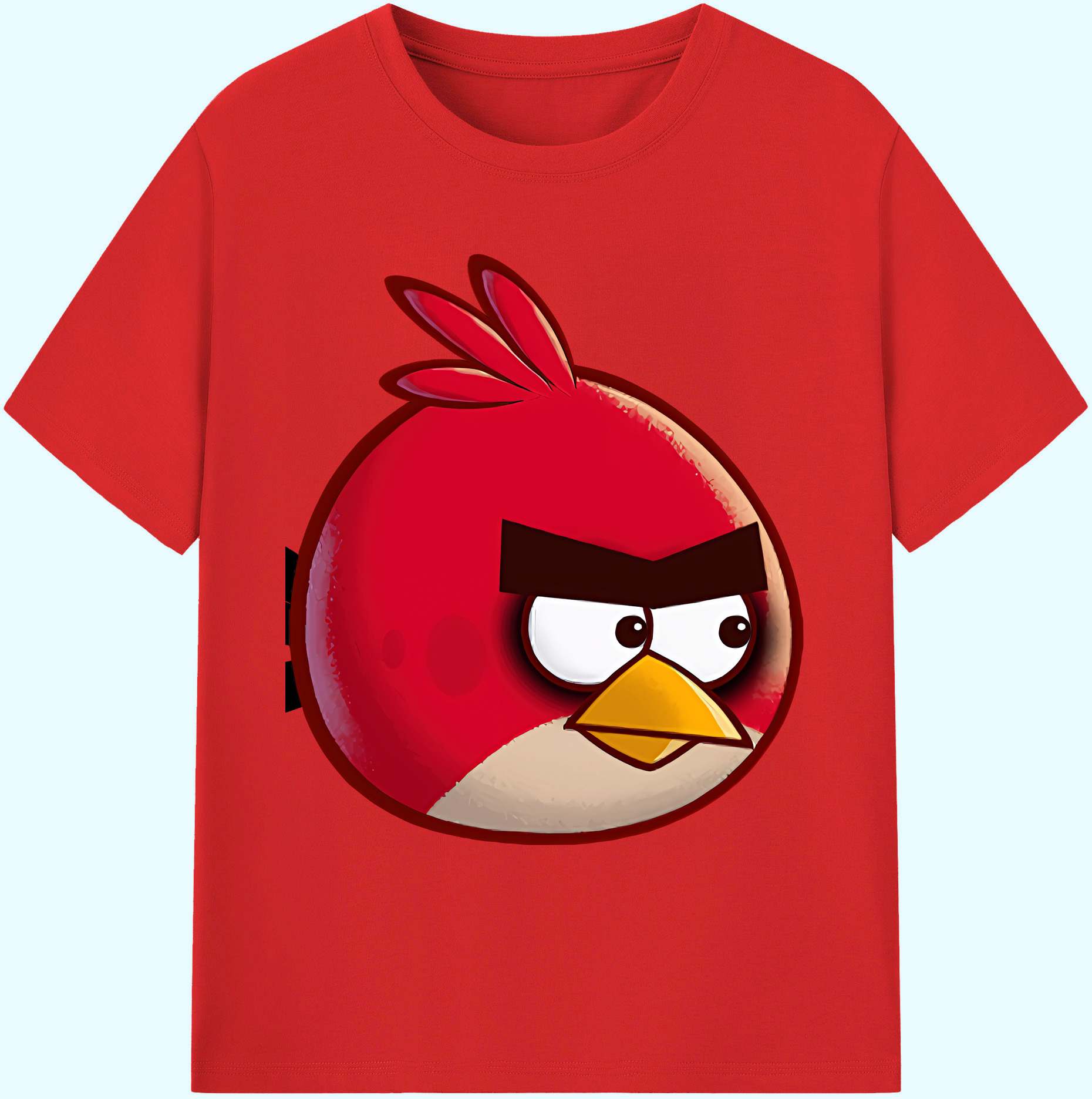 （画像用） Angry Birds アングリーバード 綿100％ メンズ半袖Tシャツ｜肌触りやわらか＆通気性