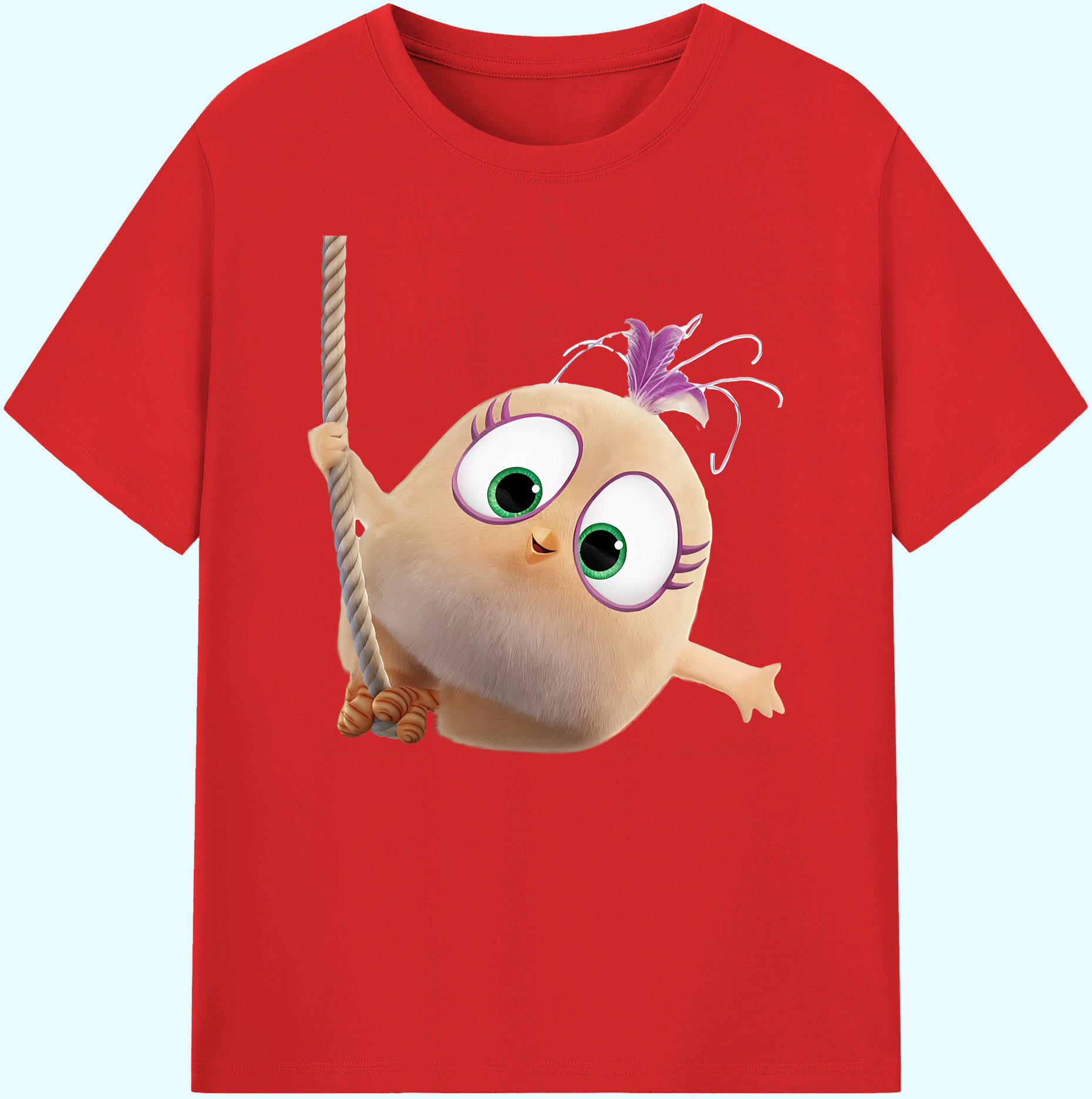 （画像用） Angry Birds アングリーバード 綿100％ メンズ半袖Tシャツ｜肌触りやわらか＆通気性