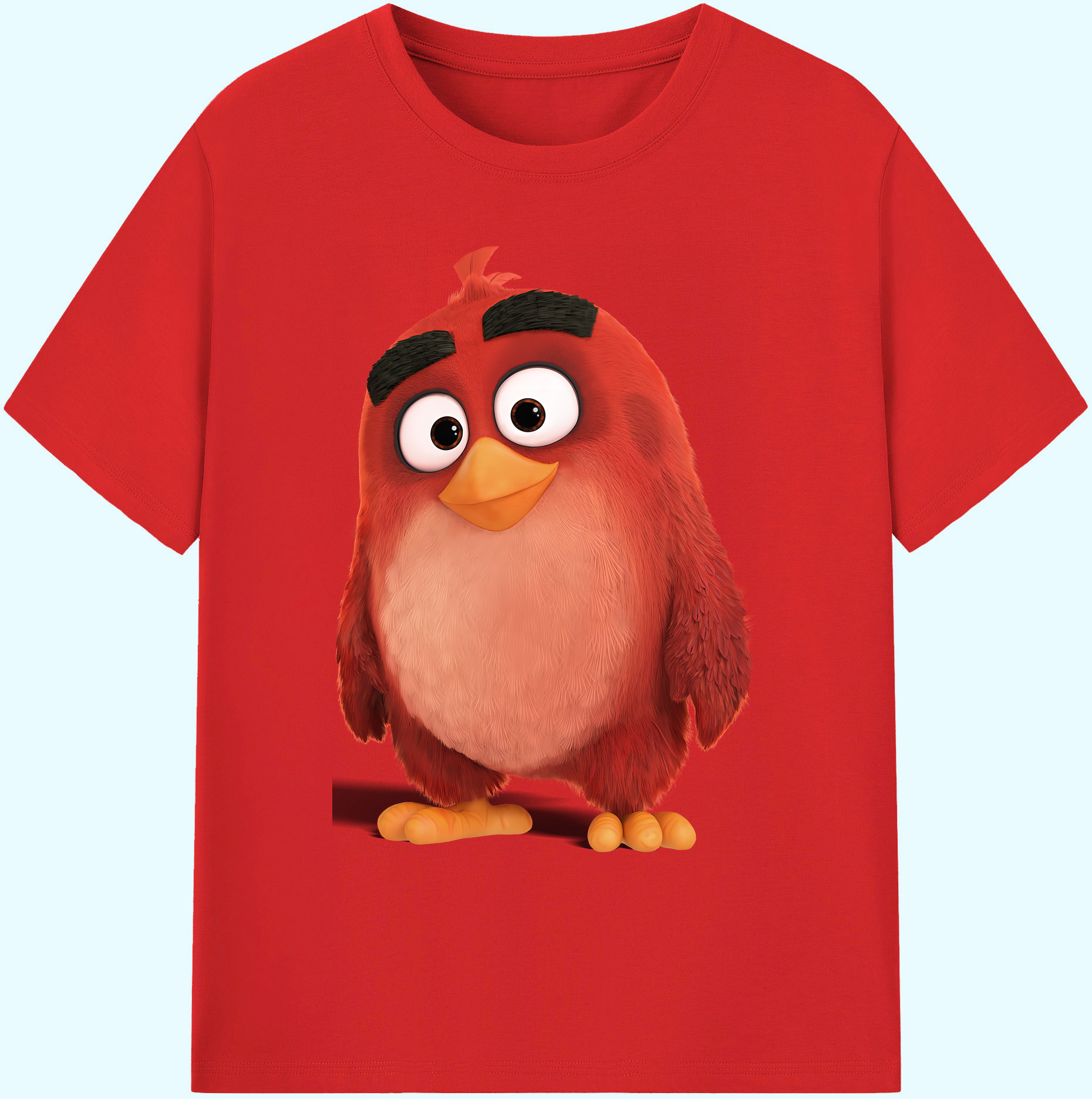 （画像用） Angry Birds アングリーバード 綿100％ メンズ半袖Tシャツ｜肌触りやわらか＆通気性