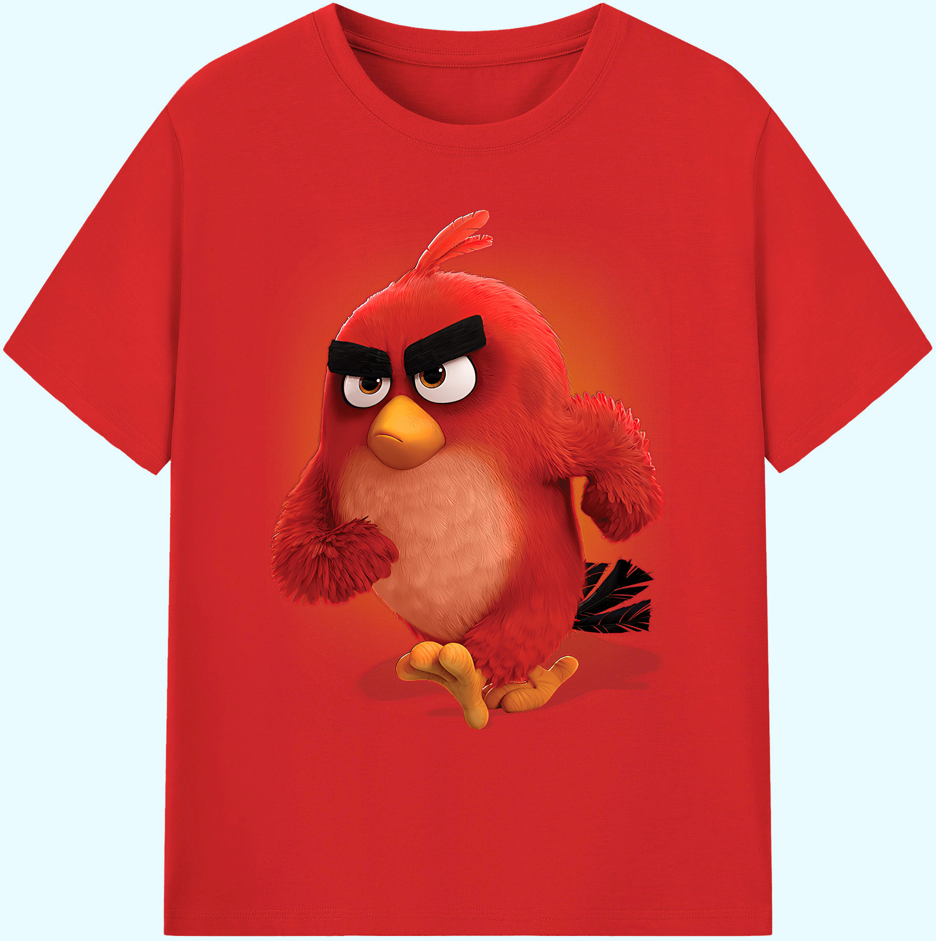 （画像用） Angry Birds アングリーバード 綿100％ メンズ半袖Tシャツ｜肌触りやわらか＆通気性