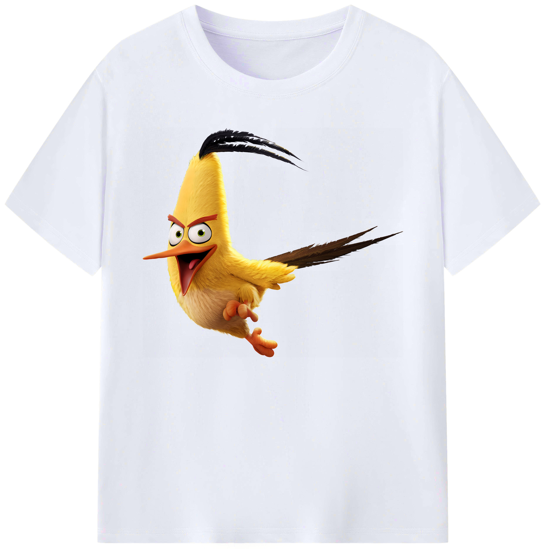 （画像用） Angry Birds アングリーバード 綿100％ メンズ半袖Tシャツ｜肌触りやわらか＆通気性