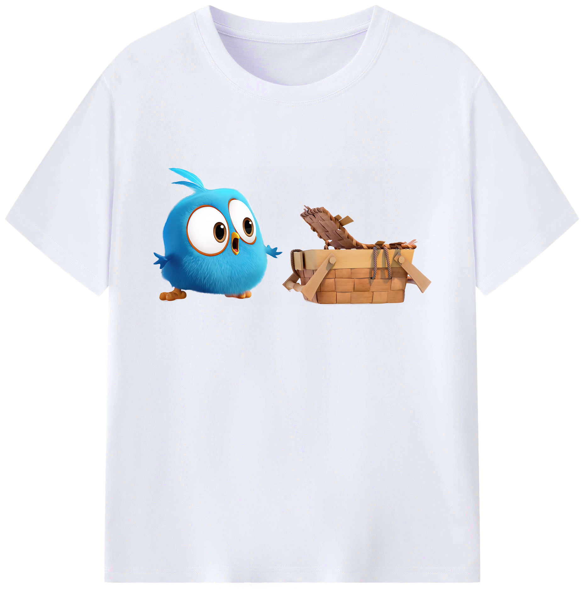 （画像用） Angry Birds アングリーバード 綿100％ メンズ半袖Tシャツ｜肌触りやわらか＆通気性