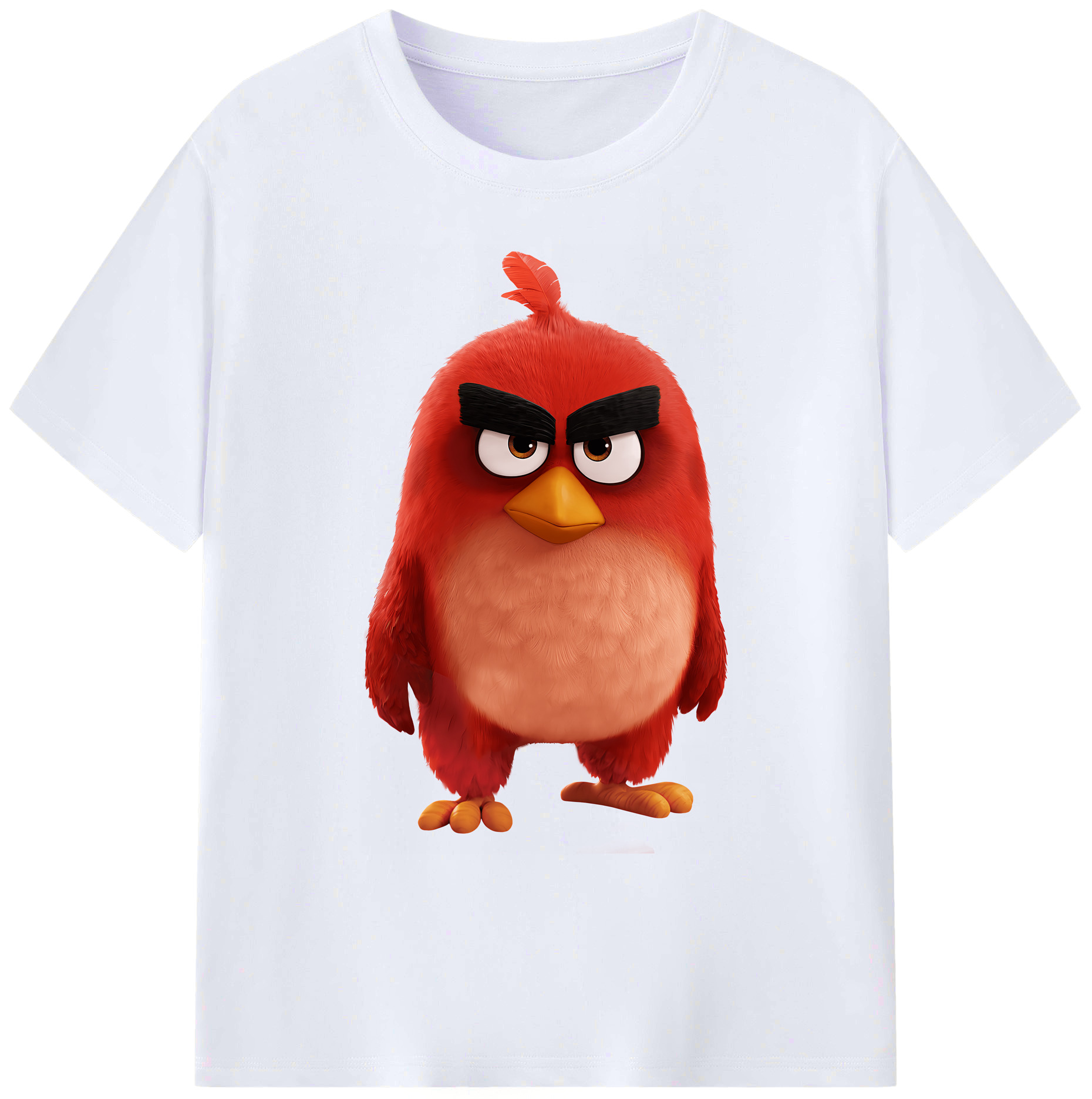 （画像用） Angry Birds アングリーバード 綿100％ メンズ半袖Tシャツ｜肌触りやわらか＆通気性