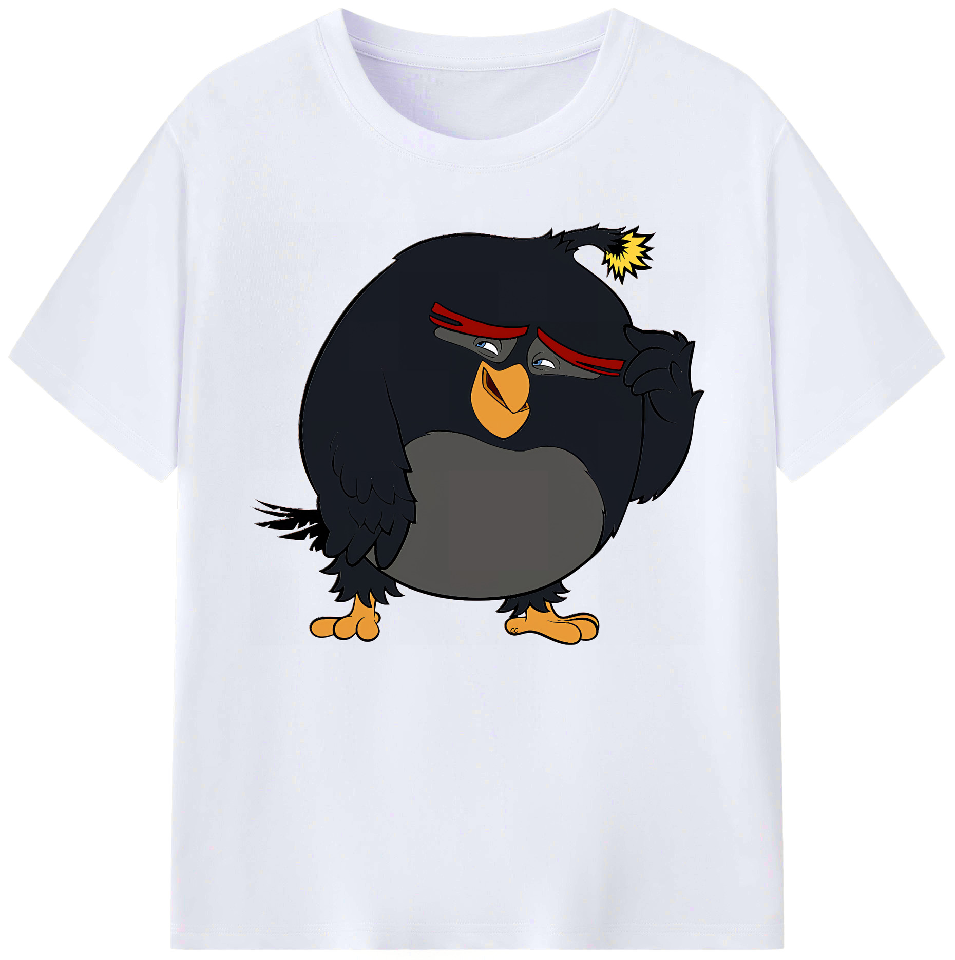 （画像用） Angry Birds アングリーバード 綿100％ メンズ半袖Tシャツ｜肌触りやわらか＆通気性