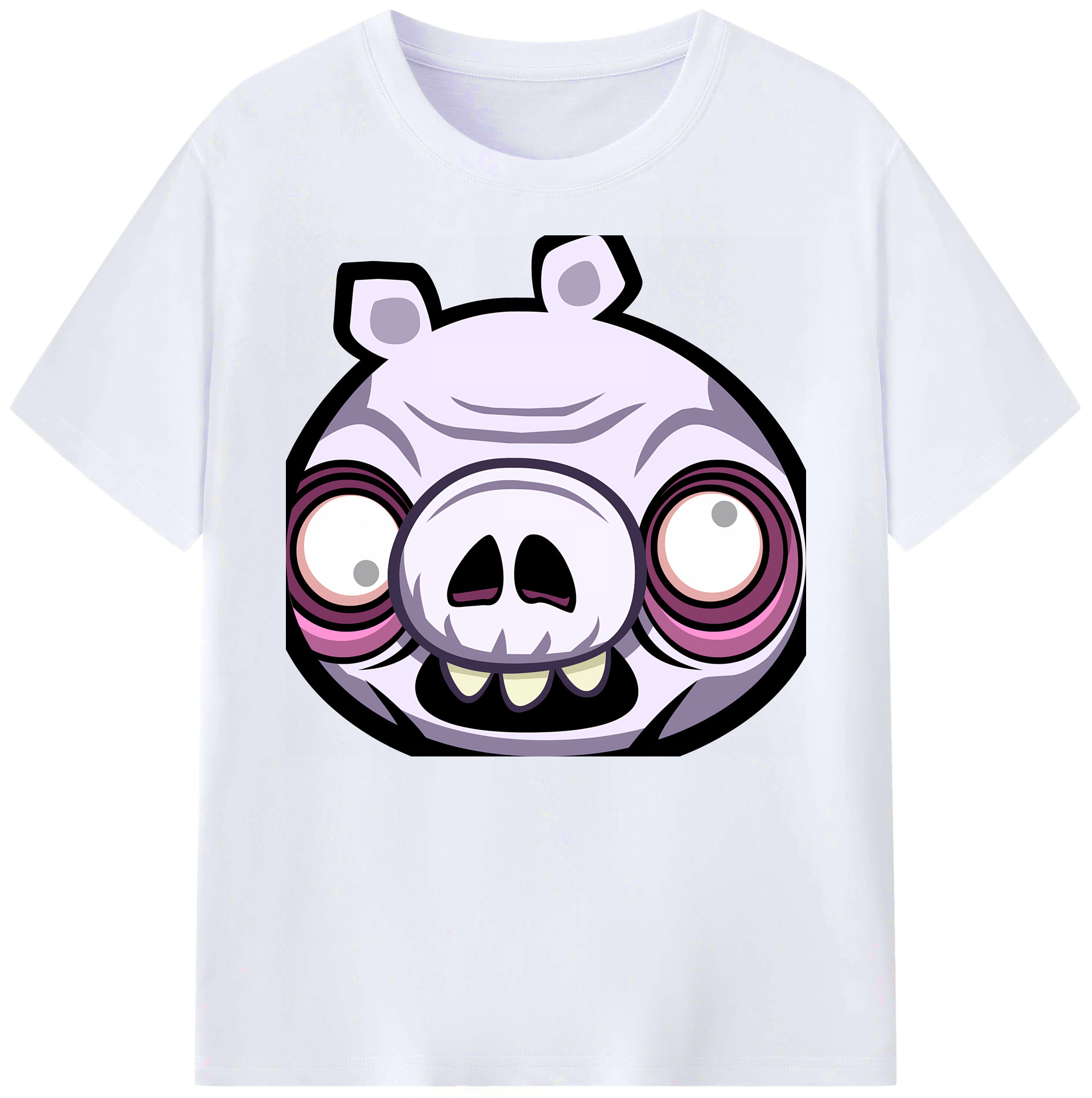 （画像用） Angry Birds アングリーバード 綿100％ メンズ半袖Tシャツ｜肌触りやわらか＆通気性