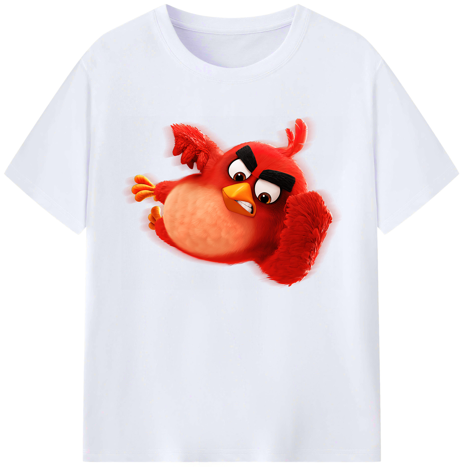 （画像用） Angry Birds アングリーバード 綿100％ メンズ半袖Tシャツ｜肌触りやわらか＆通気性