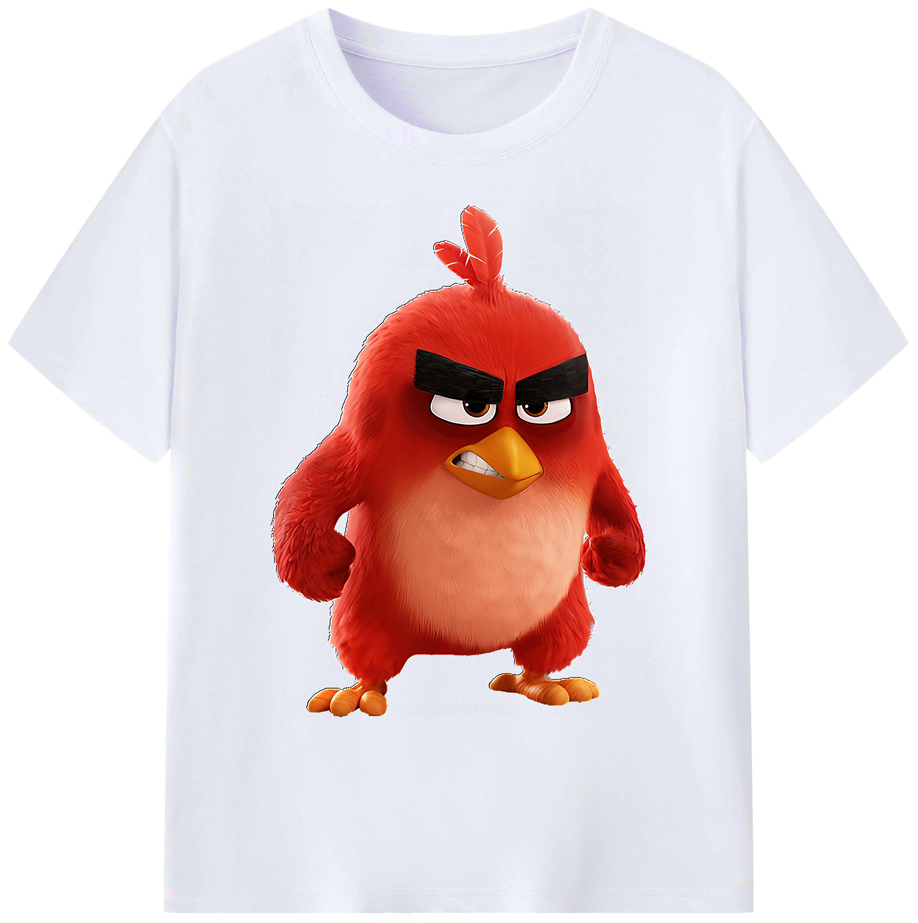 （画像用） Angry Birds アングリーバード 綿100％ メンズ半袖Tシャツ｜肌触りやわらか＆通気性