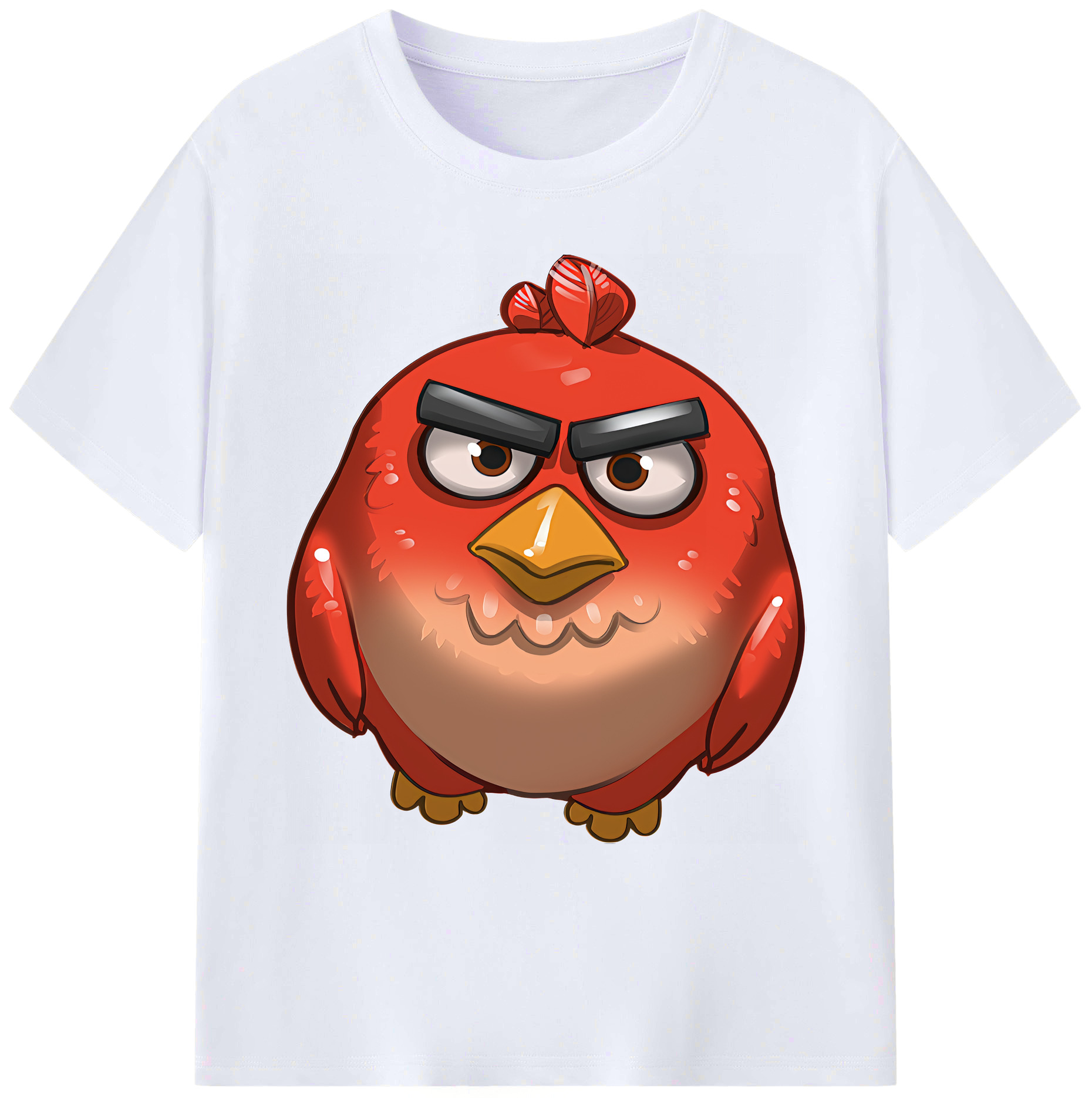 （画像用） Angry Birds アングリーバード 綿100％ メンズ半袖Tシャツ｜肌触りやわらか＆通気性