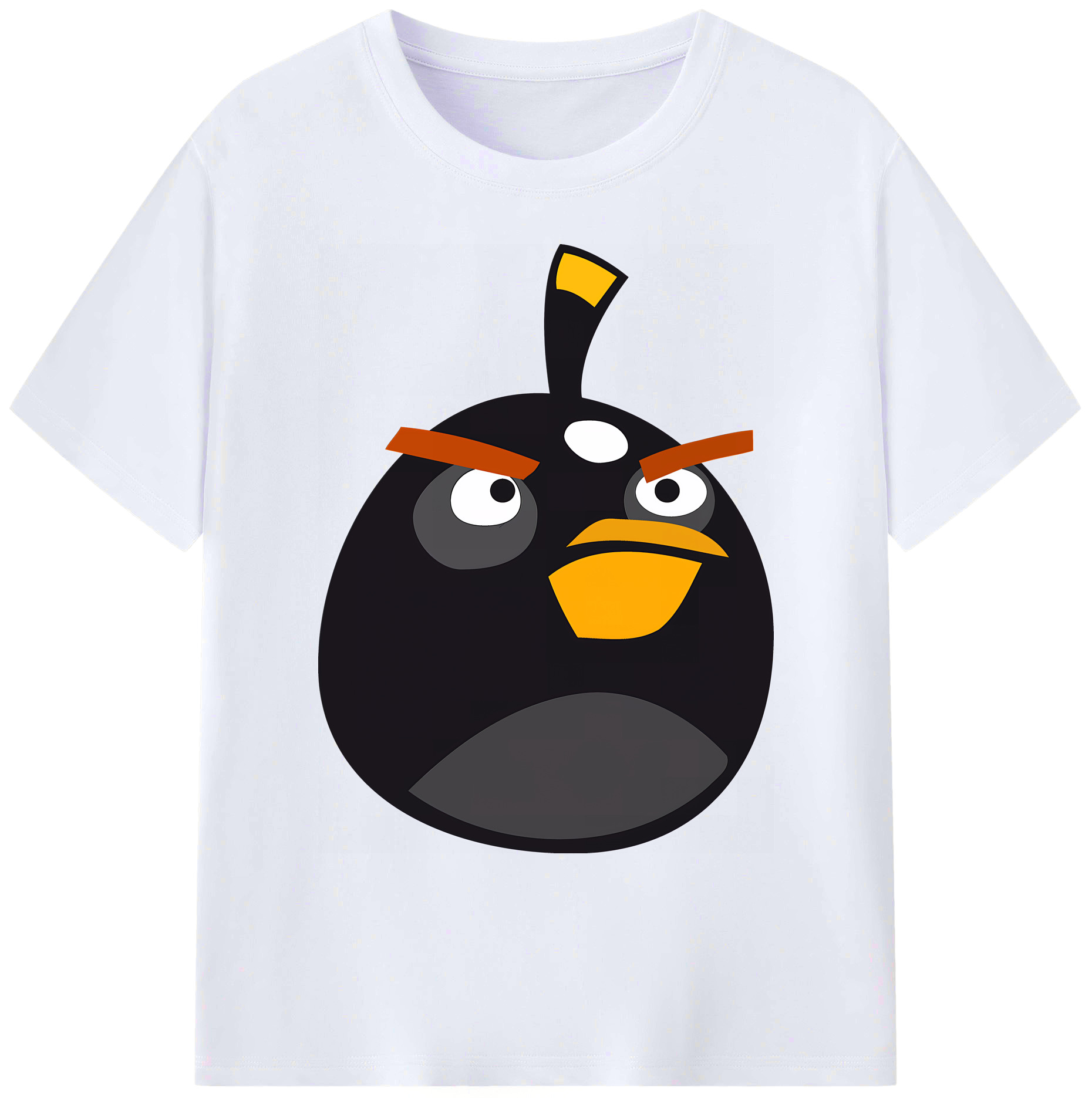 （画像用） Angry Birds アングリーバード 綿100％ メンズ半袖Tシャツ｜肌触りやわらか＆通気性