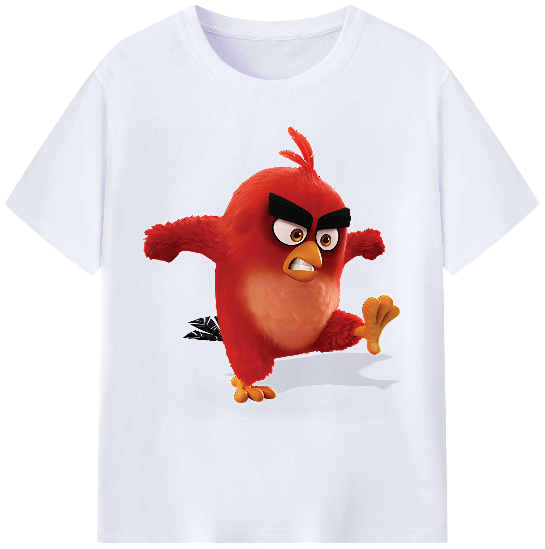 （画像用） Angry Birds アングリーバード 綿100％ メンズ半袖Tシャツ｜肌触りやわらか＆通気性