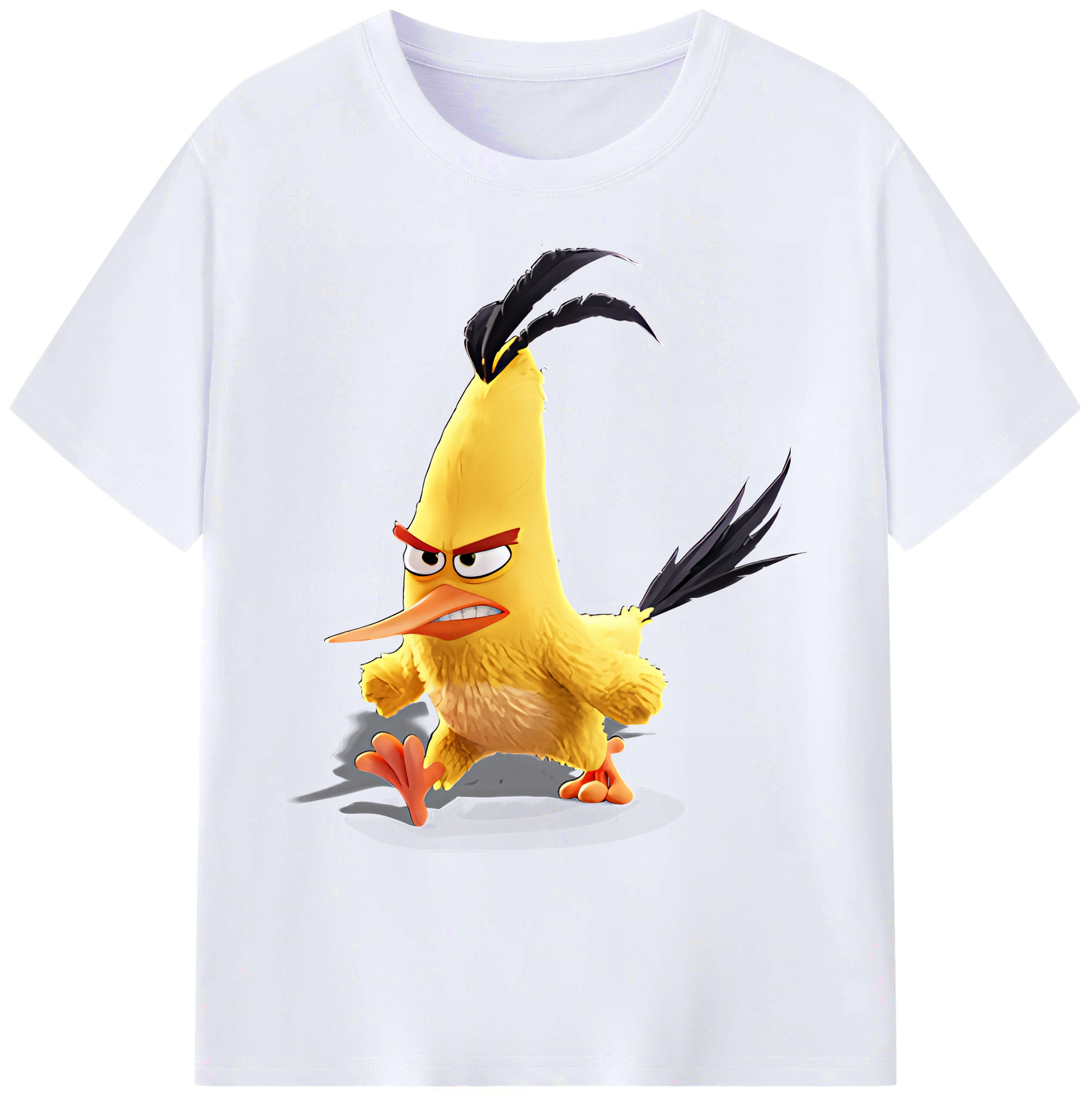 （画像用） Angry Birds アングリーバード 綿100％ メンズ半袖Tシャツ｜肌触りやわらか＆通気性
