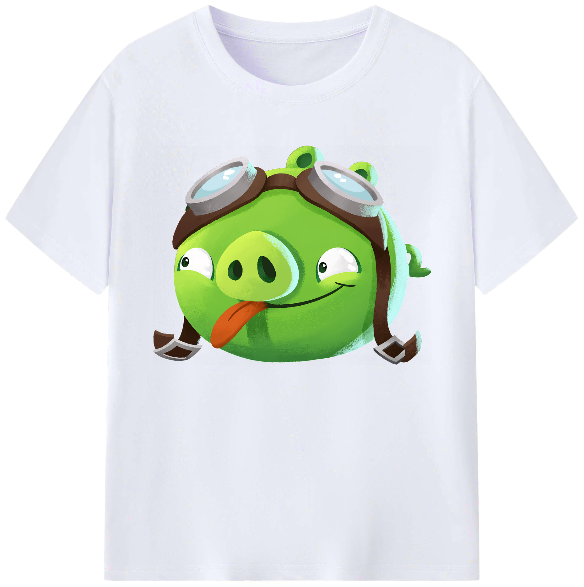 （画像用） Angry Birds アングリーバード 綿100％ メンズ半袖Tシャツ｜肌触りやわらか＆通気性