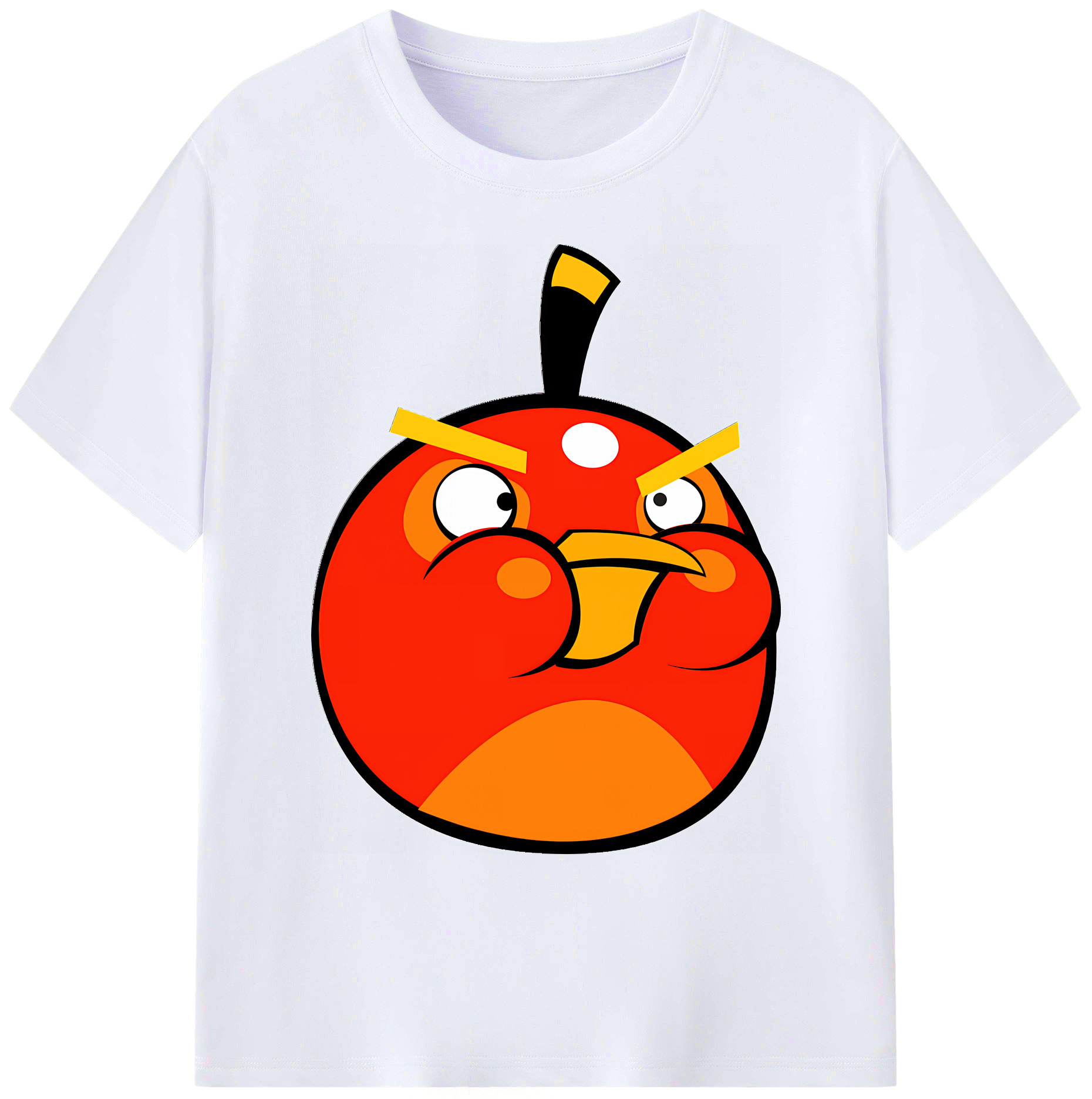 （画像用） Angry Birds アングリーバード 綿100％ メンズ半袖Tシャツ｜肌触りやわらか＆通気性