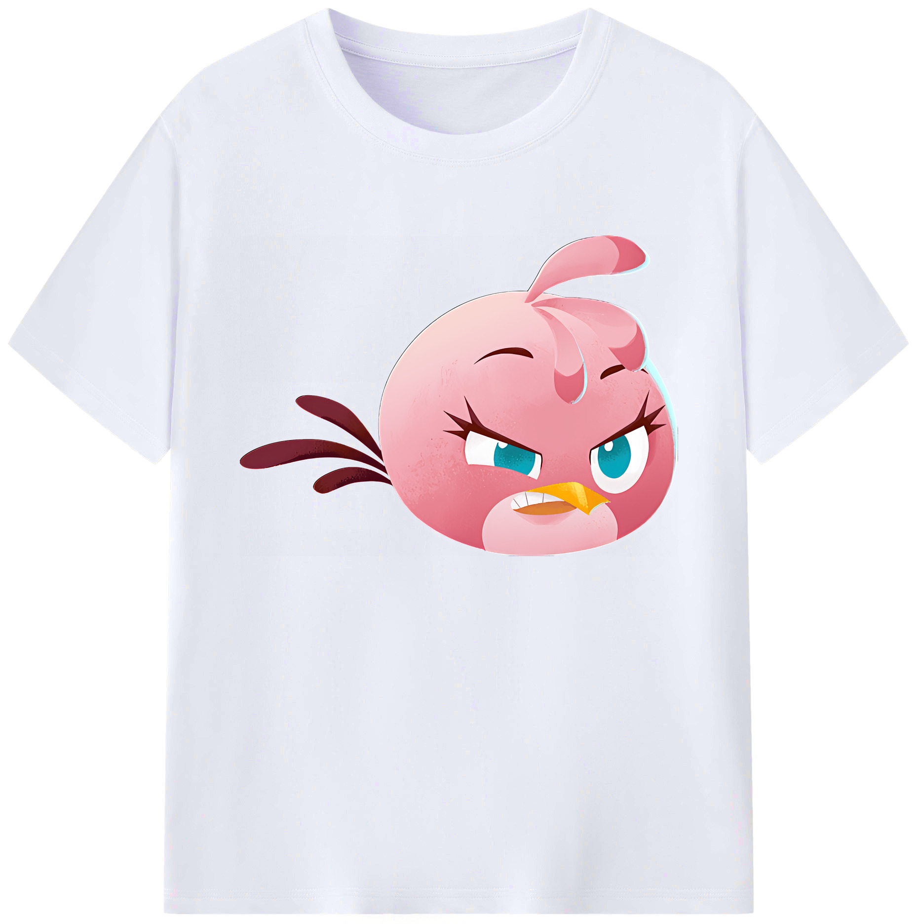 （画像用） Angry Birds アングリーバード 綿100％ メンズ半袖Tシャツ｜肌触りやわらか＆通気性