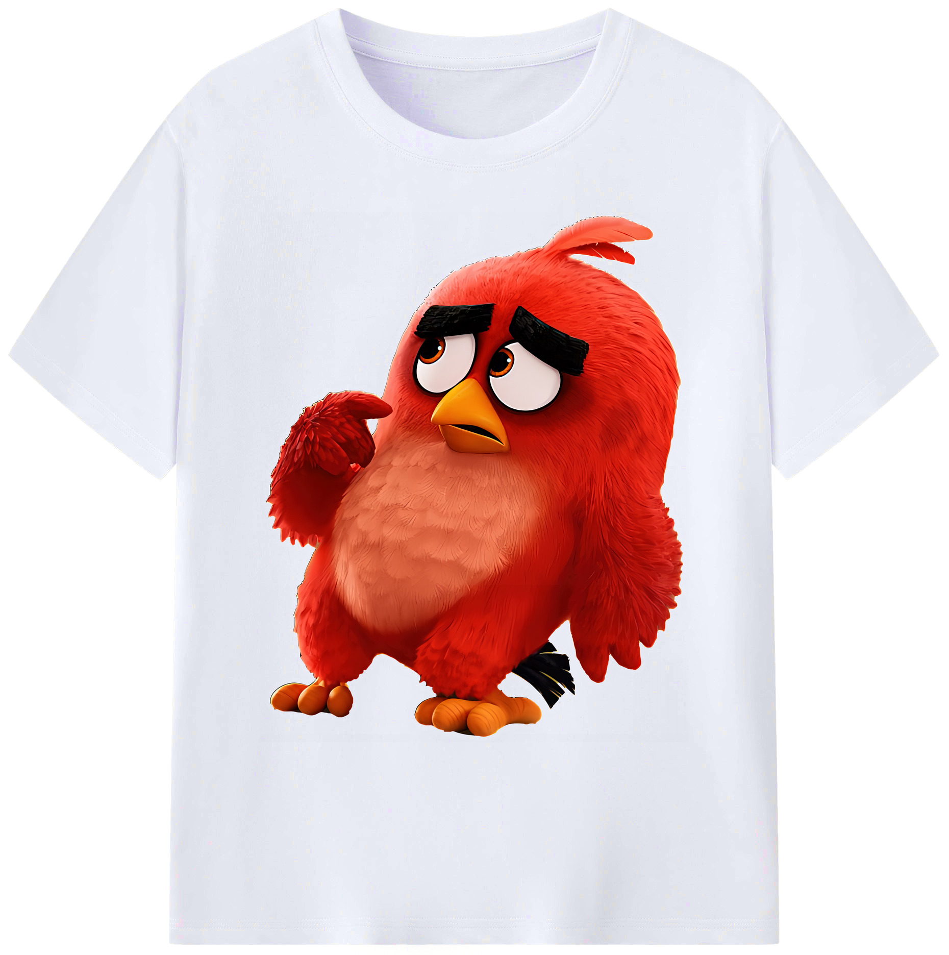 （画像用） Angry Birds アングリーバード 綿100％ メンズ半袖Tシャツ｜肌触りやわらか＆通気性