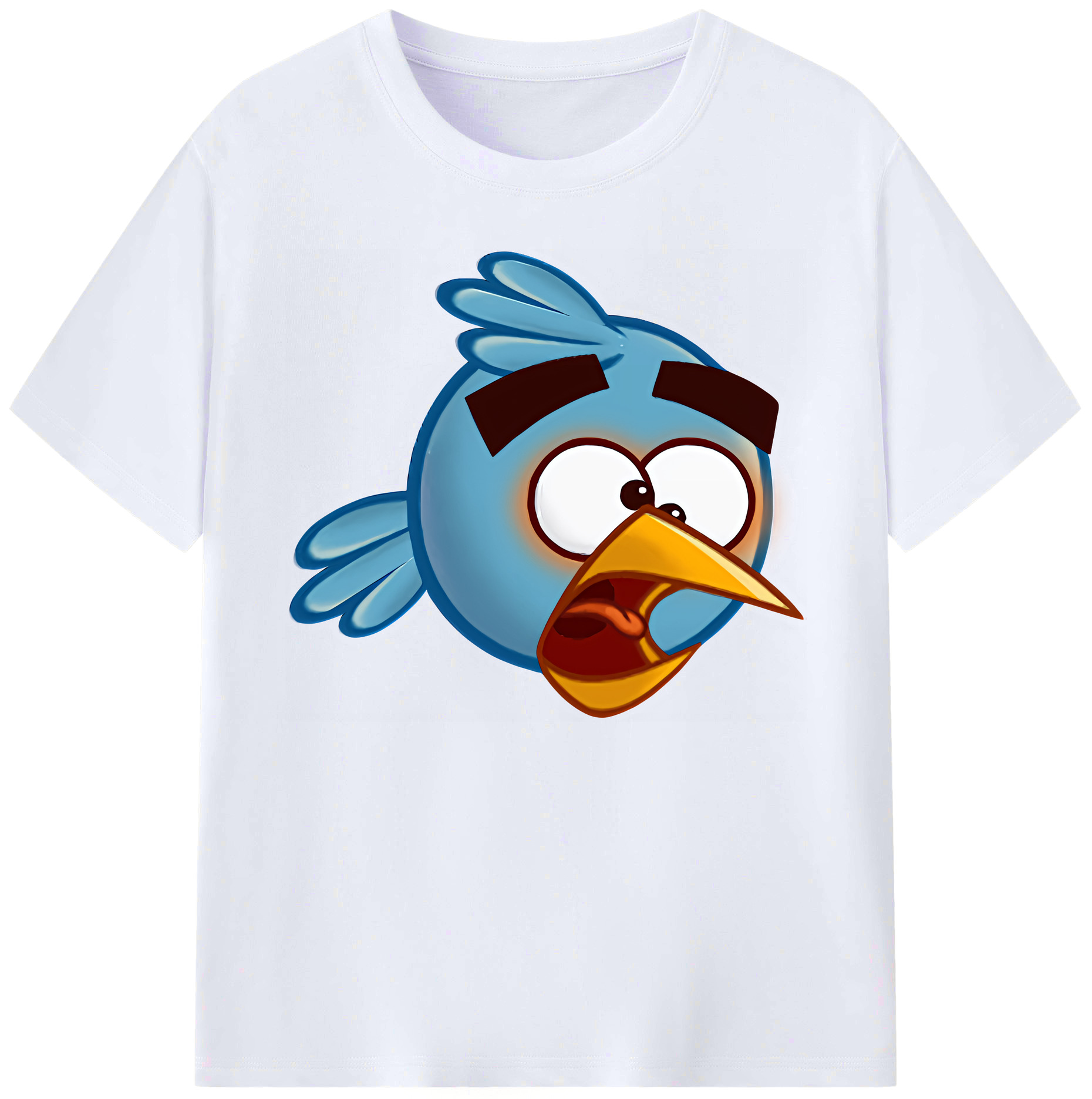 （画像用） Angry Birds アングリーバード 綿100％ メンズ半袖Tシャツ｜肌触りやわらか＆通気性