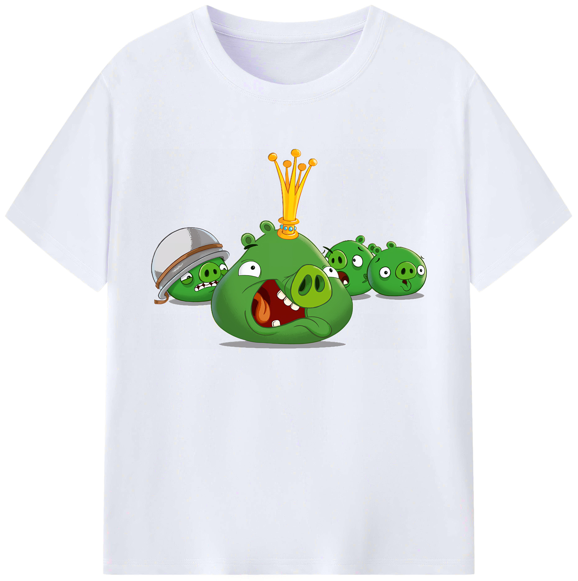 （画像用） Angry Birds アングリーバード 綿100％ メンズ半袖Tシャツ｜肌触りやわらか＆通気性