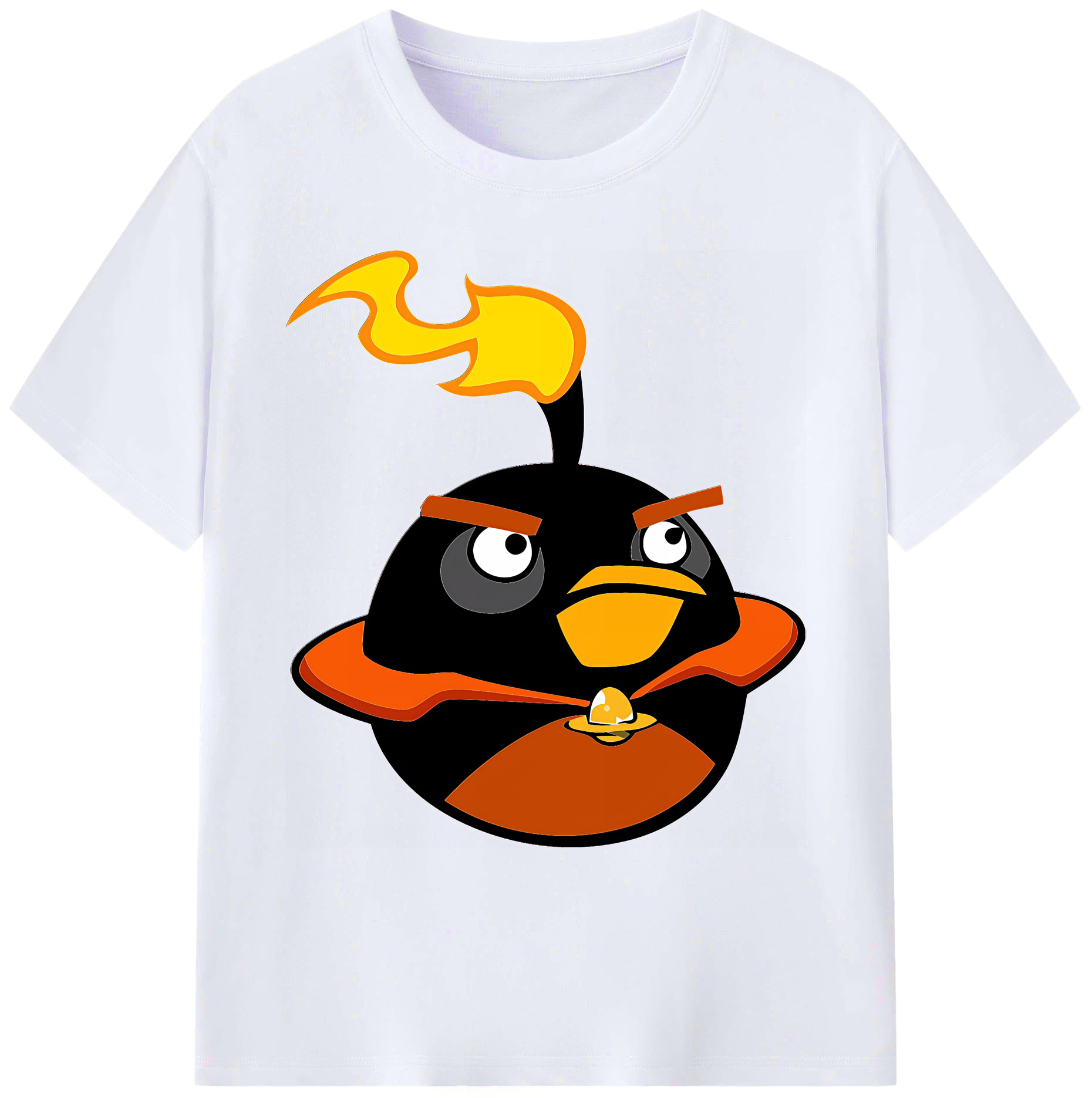 （画像用） Angry Birds アングリーバード 綿100％ メンズ半袖Tシャツ｜肌触りやわらか＆通気性