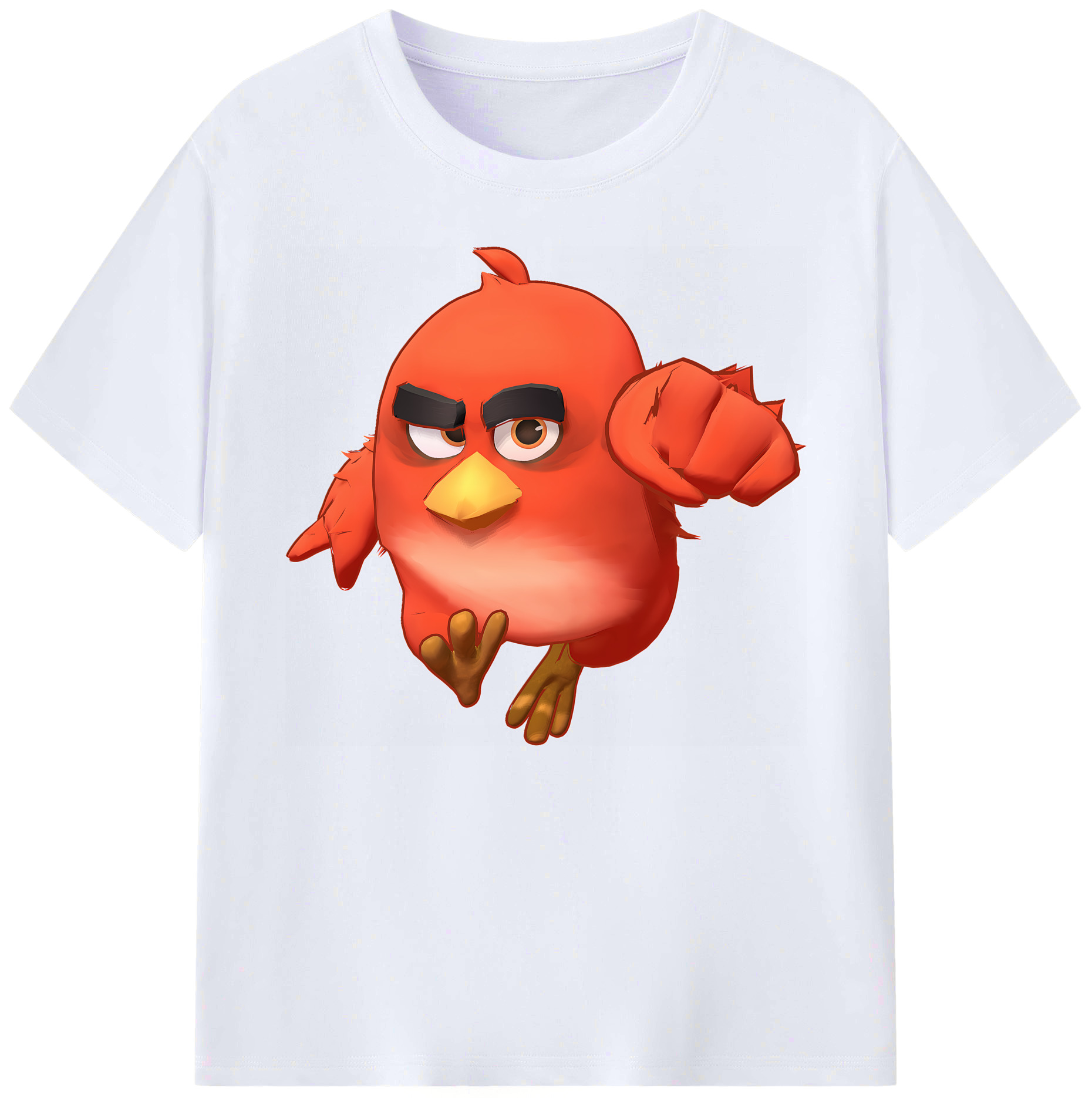 （画像用） Angry Birds アングリーバード 綿100％ メンズ半袖Tシャツ｜肌触りやわらか＆通気性