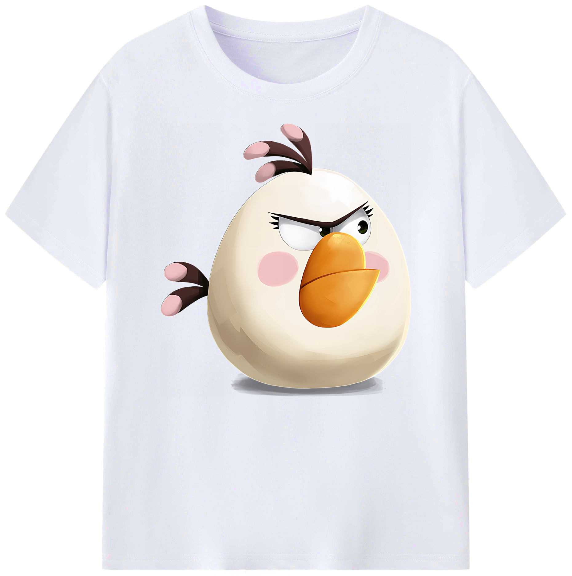 （画像用） Angry Birds アングリーバード 綿100％ メンズ半袖Tシャツ｜肌触りやわらか＆通気性