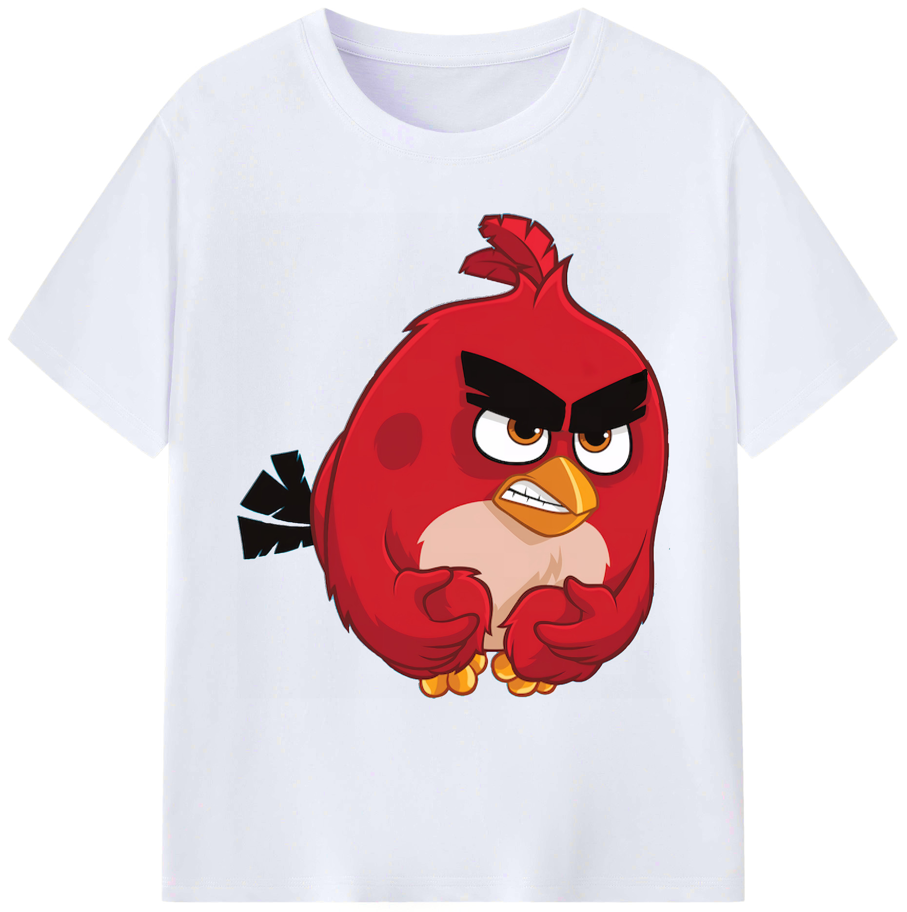 （画像用） Angry Birds アングリーバード 綿100％ メンズ半袖Tシャツ｜肌触りやわらか＆通気性