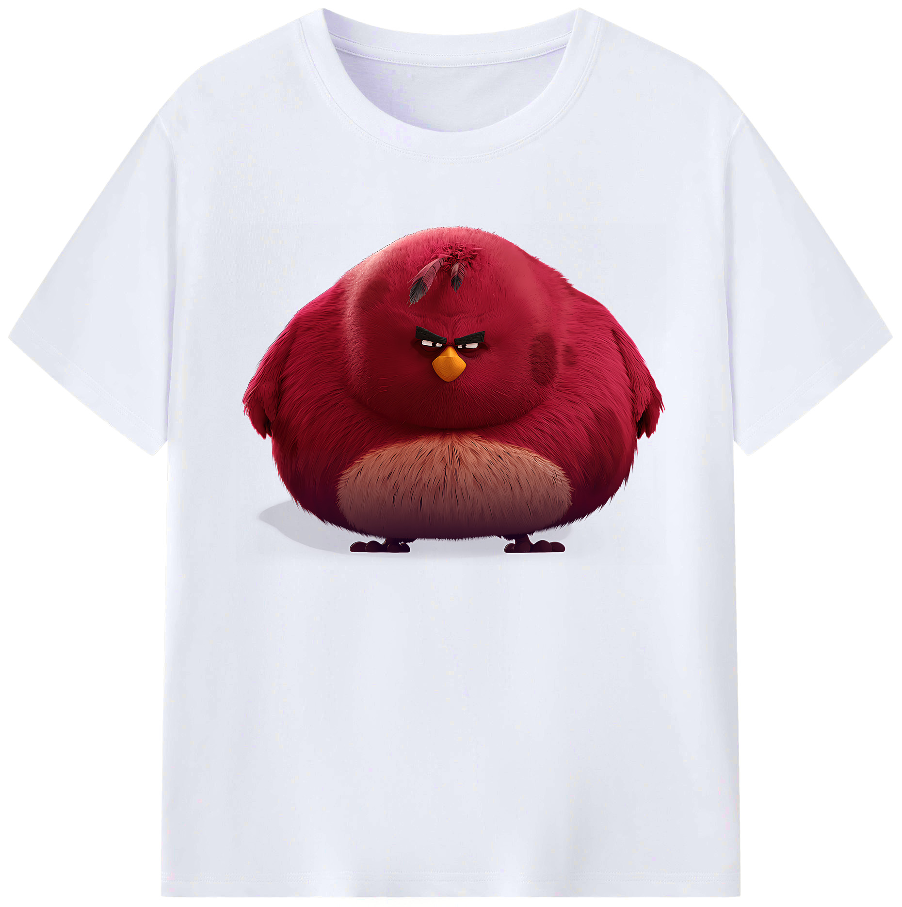 （画像用） Angry Birds アングリーバード 綿100％ メンズ半袖Tシャツ｜肌触りやわらか＆通気性