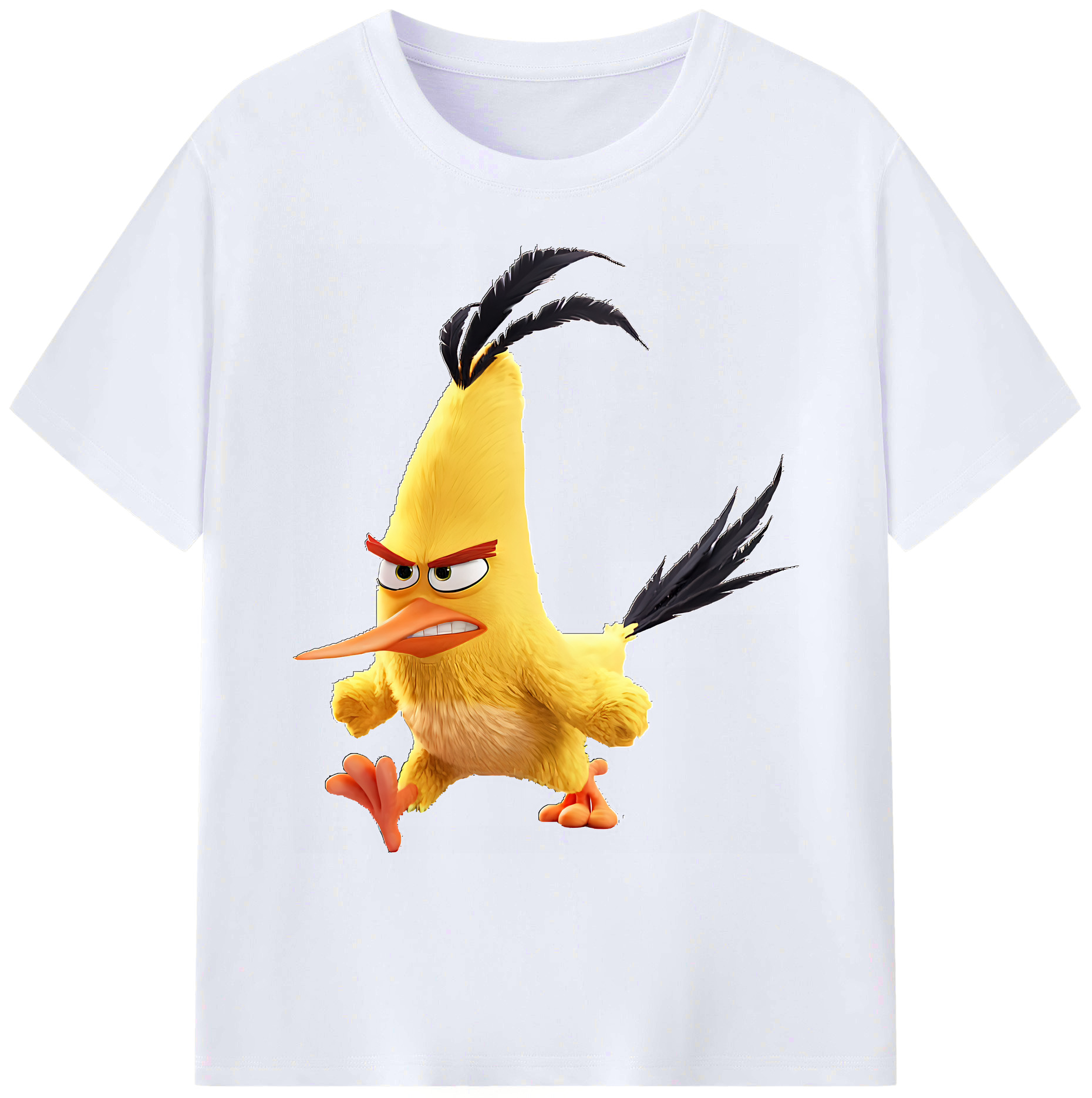 （画像用） Angry Birds アングリーバード 綿100％ メンズ半袖Tシャツ｜肌触りやわらか＆通気性