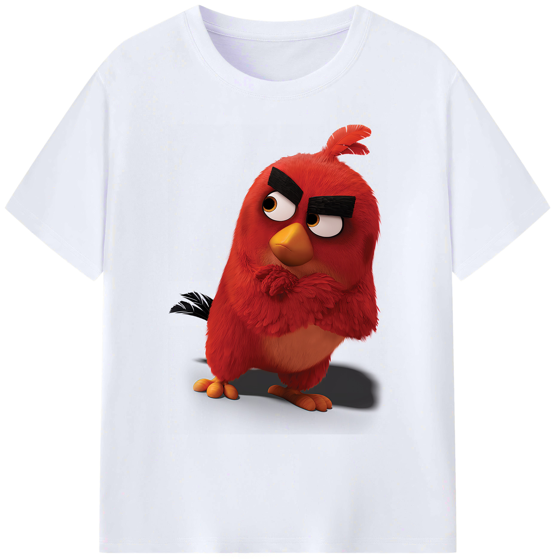 （画像用） Angry Birds アングリーバード 綿100％ メンズ半袖Tシャツ｜肌触りやわらか＆通気性