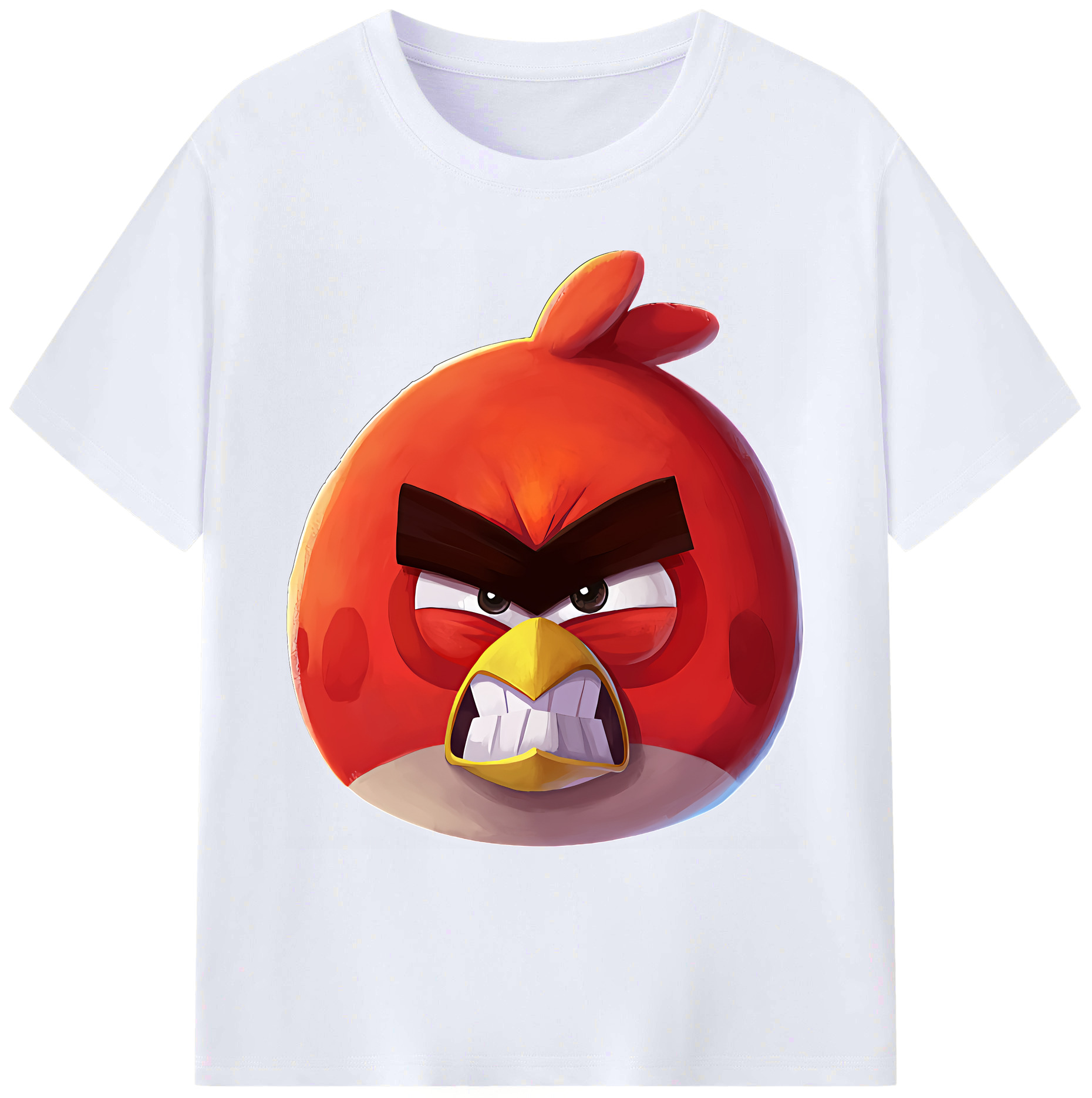 （画像用） Angry Birds アングリーバード 綿100％ メンズ半袖Tシャツ｜肌触りやわらか＆通気性