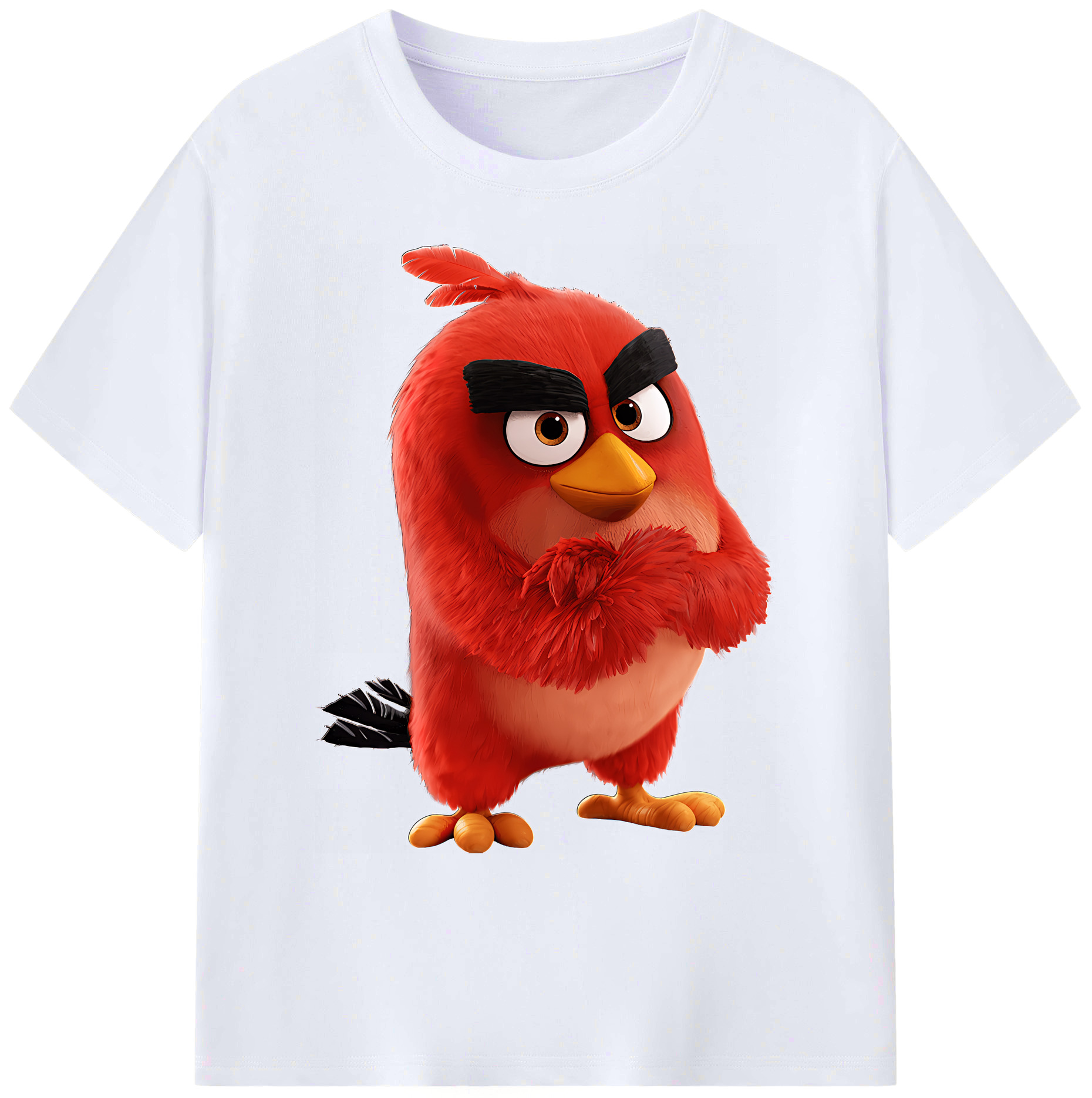 （画像用） Angry Birds アングリーバード 綿100％ メンズ半袖Tシャツ｜肌触りやわらか＆通気性