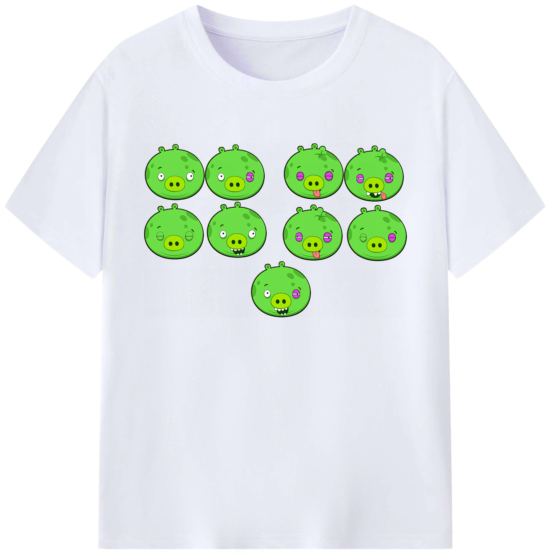 （画像用） Angry Birds アングリーバード 綿100％ メンズ半袖Tシャツ｜肌触りやわらか＆通気性