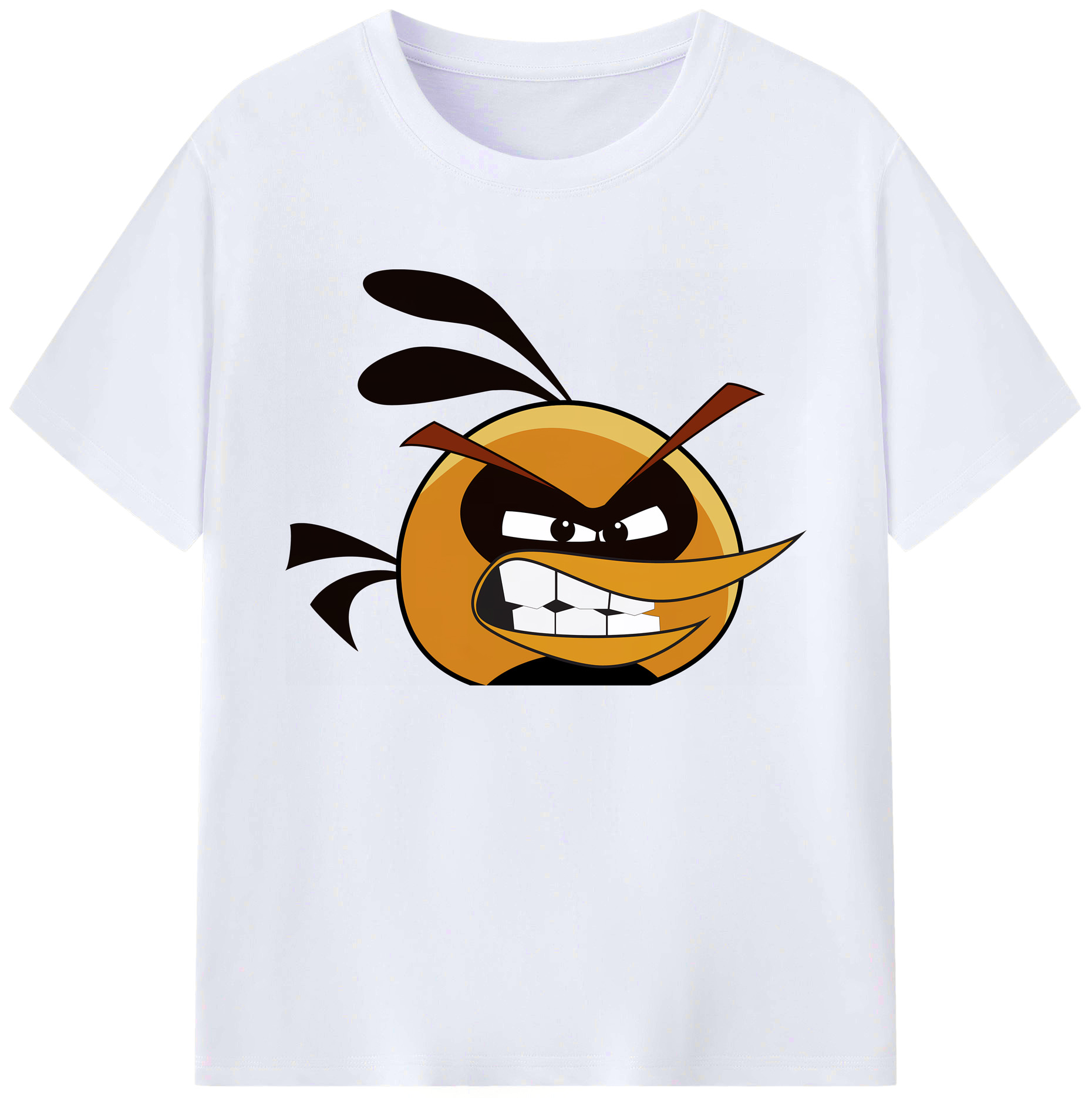 （画像用） Angry Birds アングリーバード 綿100％ メンズ半袖Tシャツ｜肌触りやわらか＆通気性