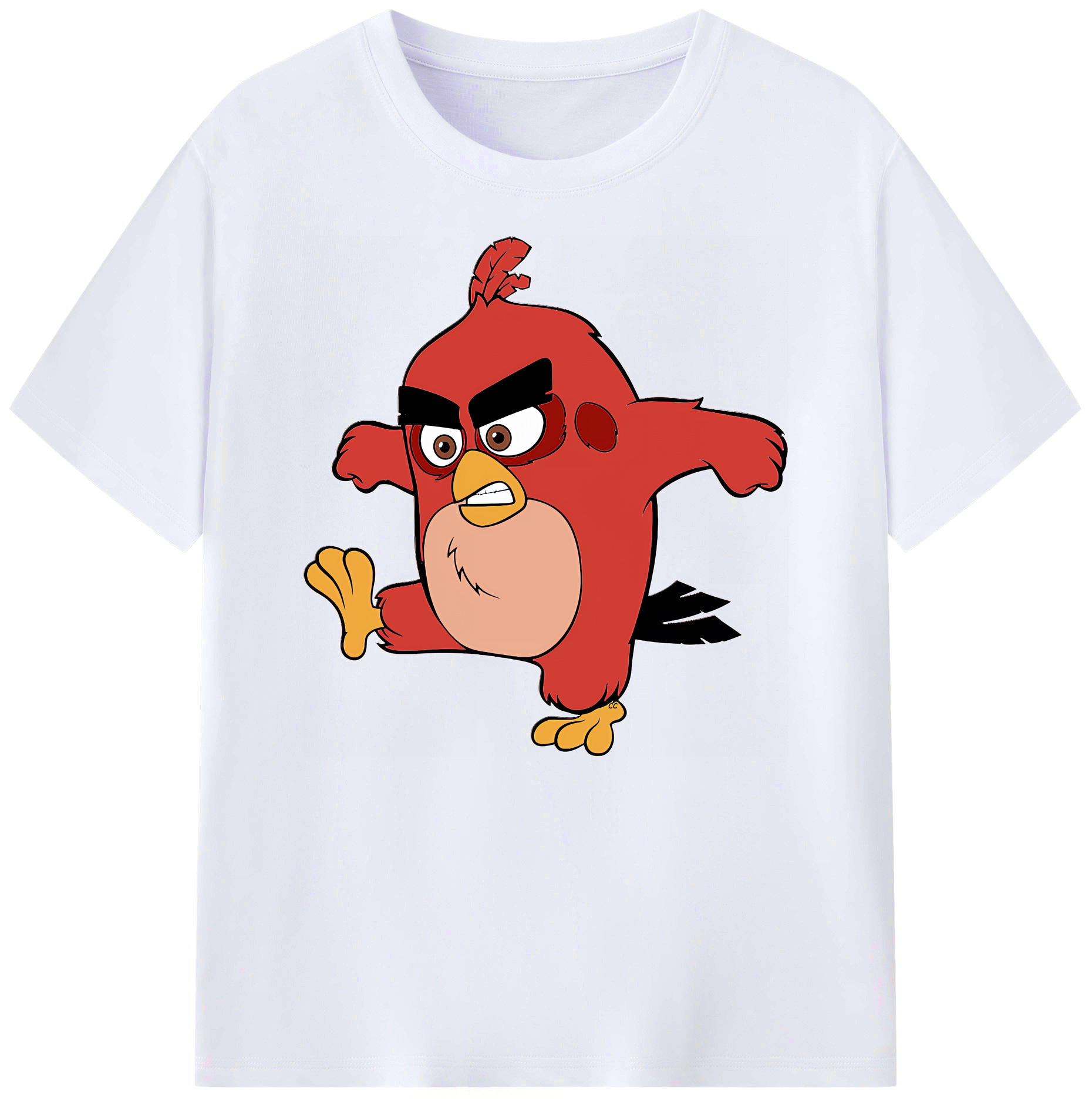 （画像用） Angry Birds アングリーバード 綿100％ メンズ半袖Tシャツ｜肌触りやわらか＆通気性