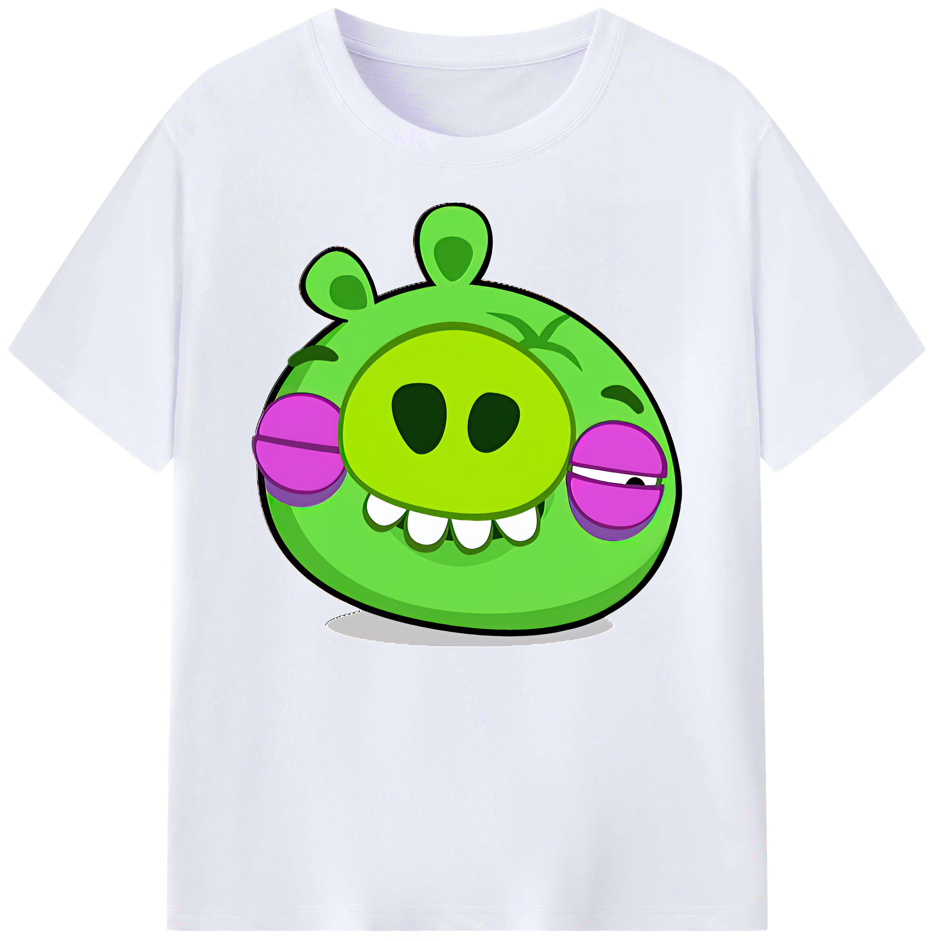 （画像用） Angry Birds アングリーバード 綿100％ メンズ半袖Tシャツ｜肌触りやわらか＆通気性