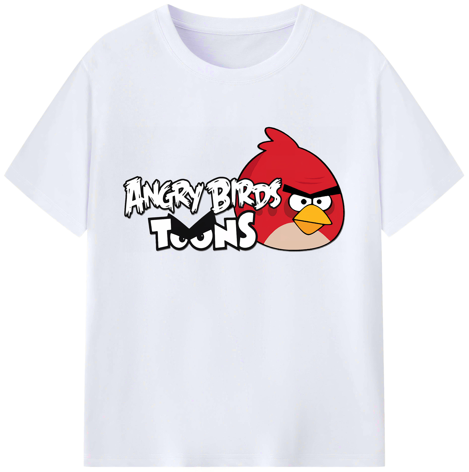 （画像用） Angry Birds アングリーバード 綿100％ メンズ半袖Tシャツ｜肌触りやわらか＆通気性