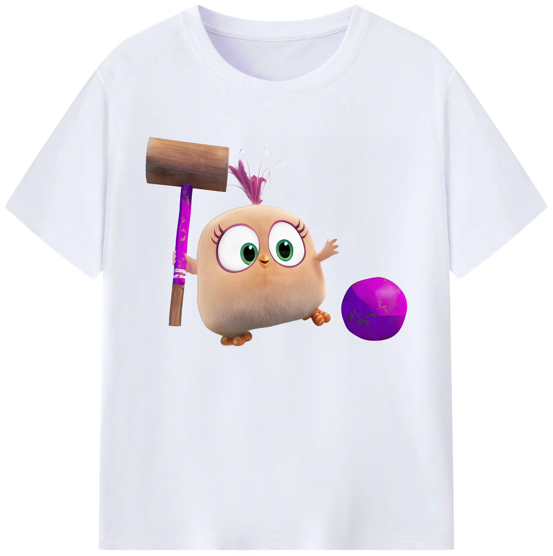 （画像用） Angry Birds アングリーバード 綿100％ メンズ半袖Tシャツ｜肌触りやわらか＆通気性