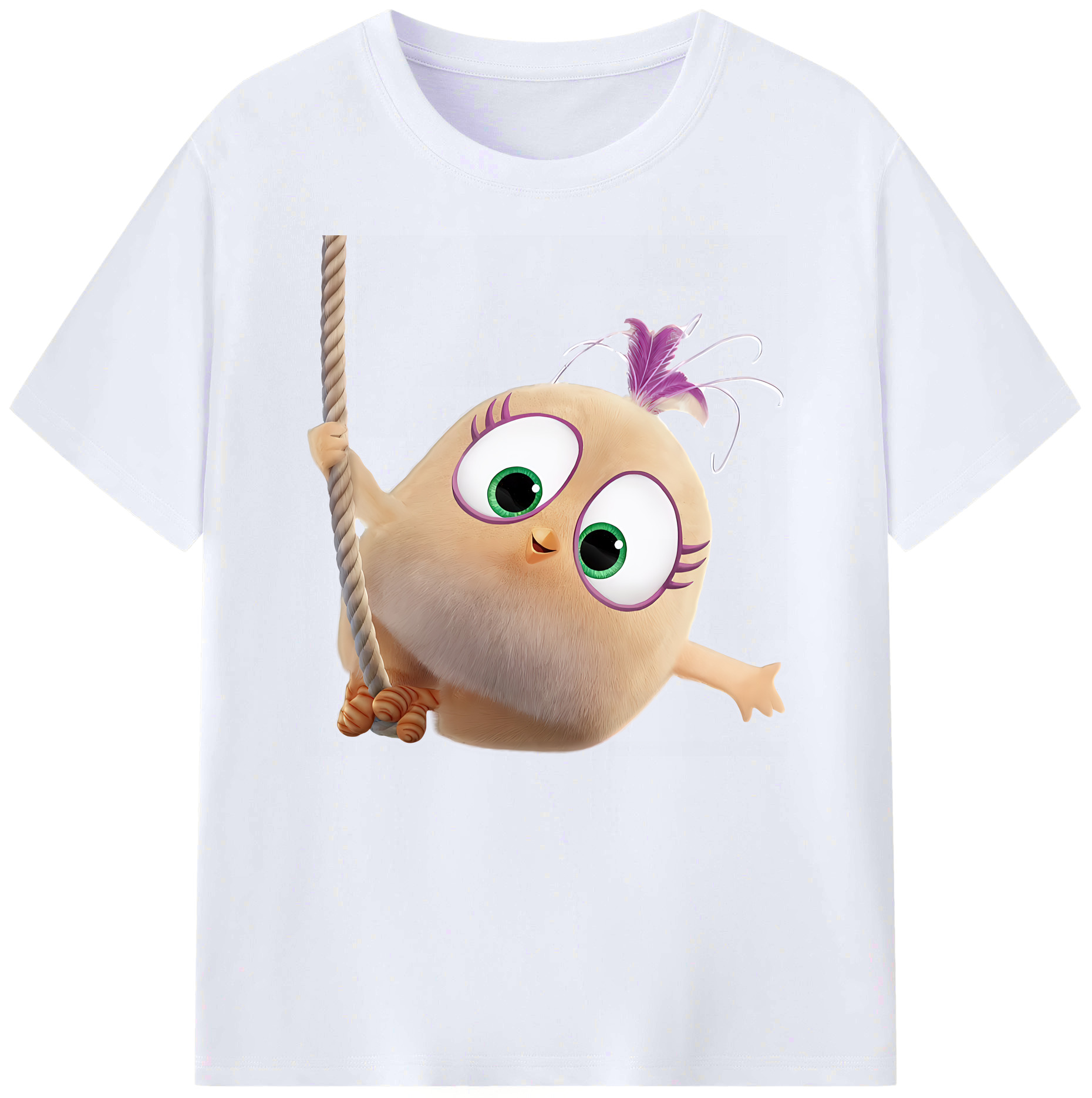 （画像用） Angry Birds アングリーバード 綿100％ メンズ半袖Tシャツ｜肌触りやわらか＆通気性