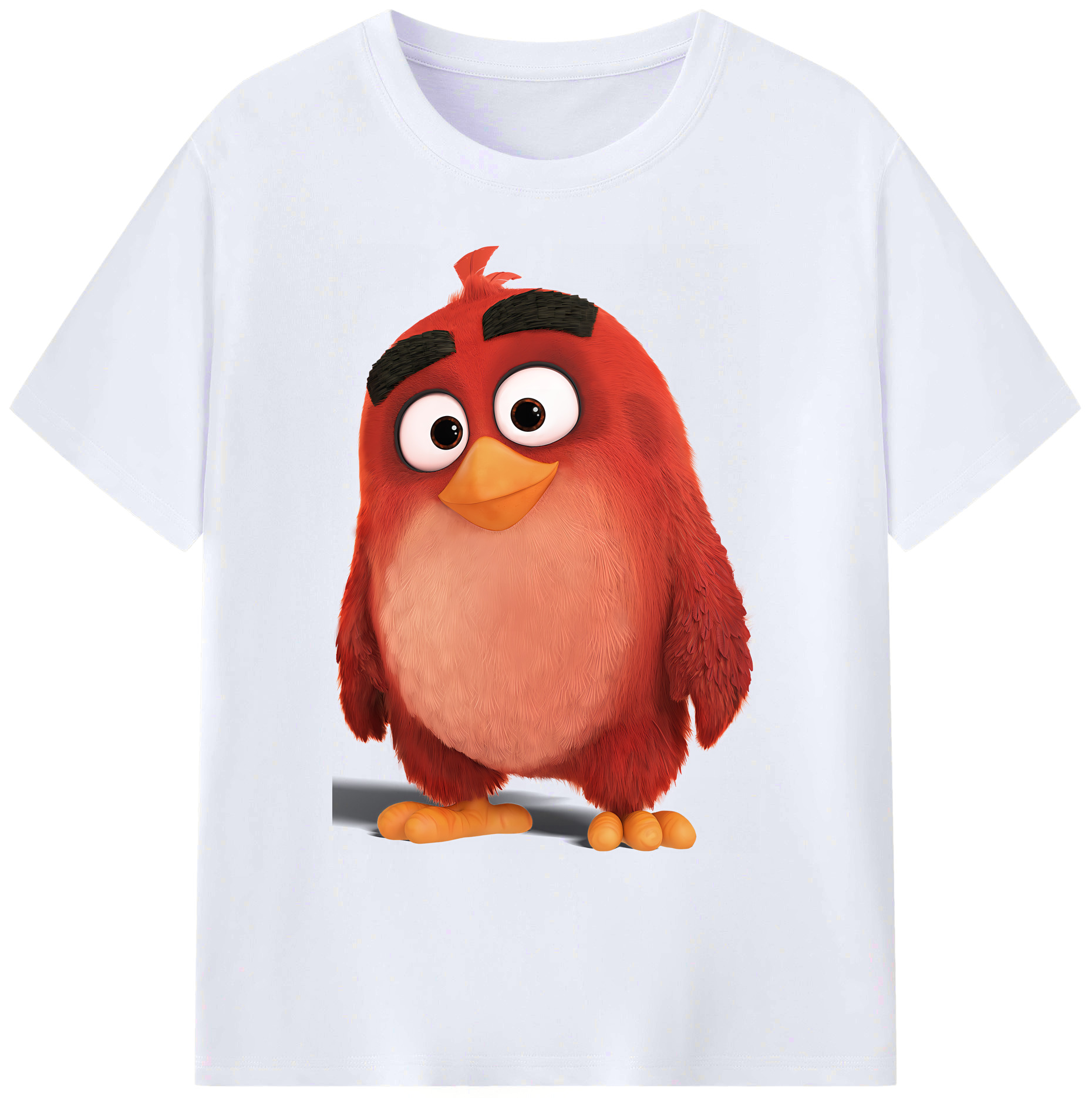 （画像用） Angry Birds アングリーバード 綿100％ メンズ半袖Tシャツ｜肌触りやわらか＆通気性