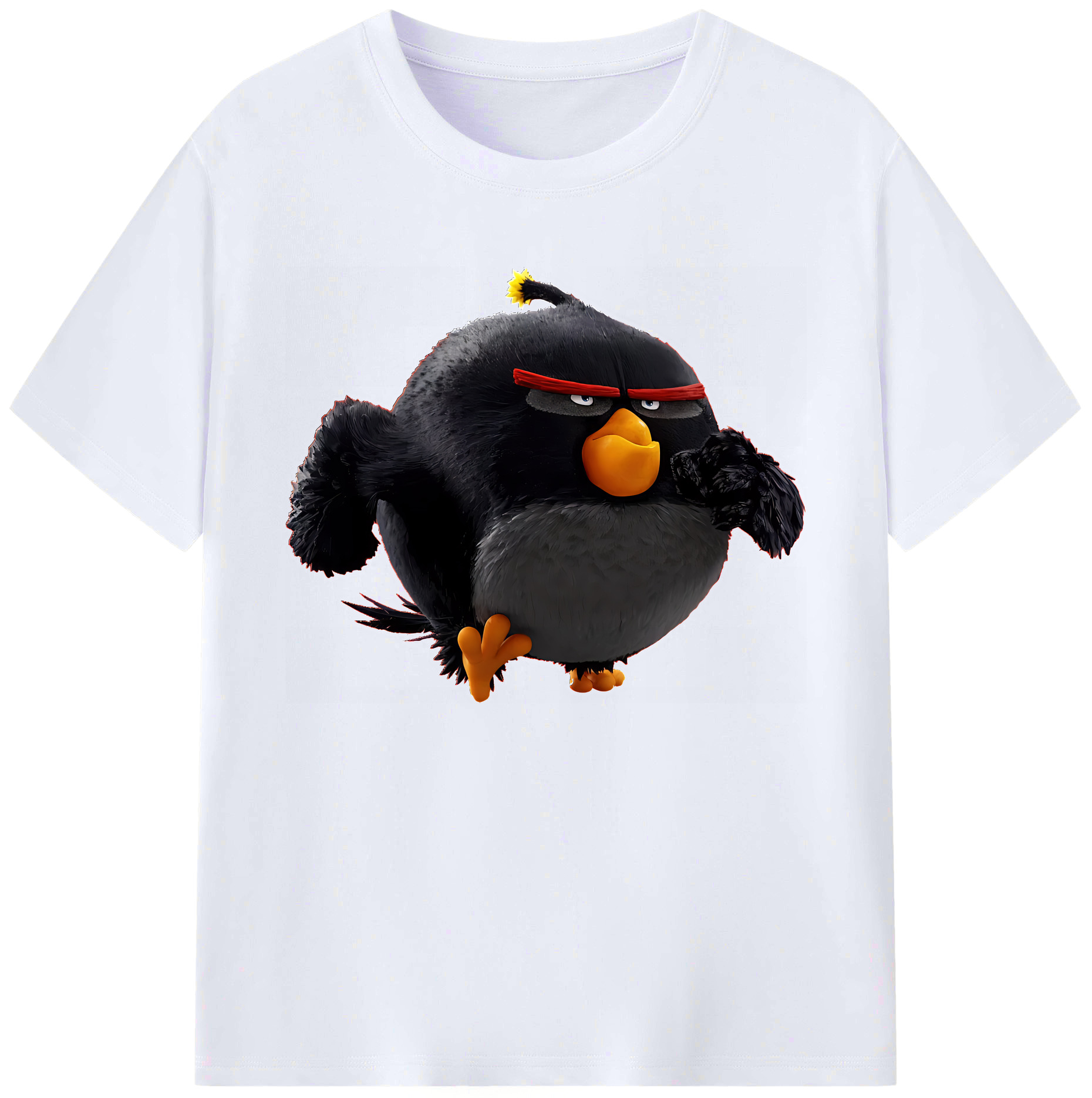 （画像用） Angry Birds アングリーバード 綿100％ メンズ半袖Tシャツ｜肌触りやわらか＆通気性