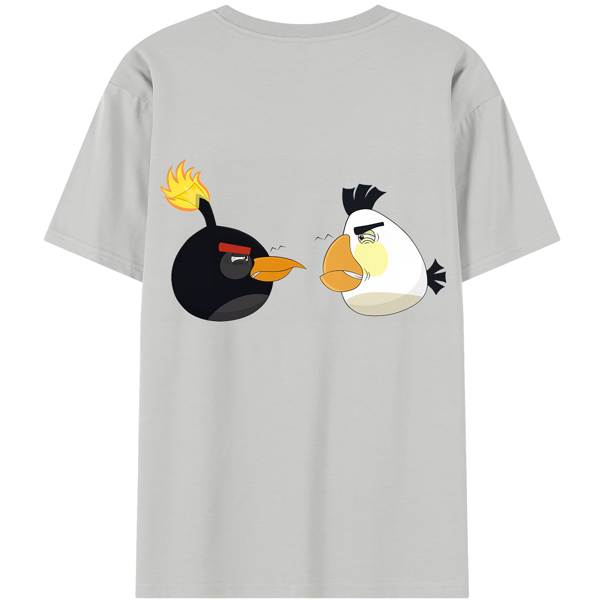 （画像用） Angry Birds アングリーバード レディース半袖Tシャツ(バックプリント)