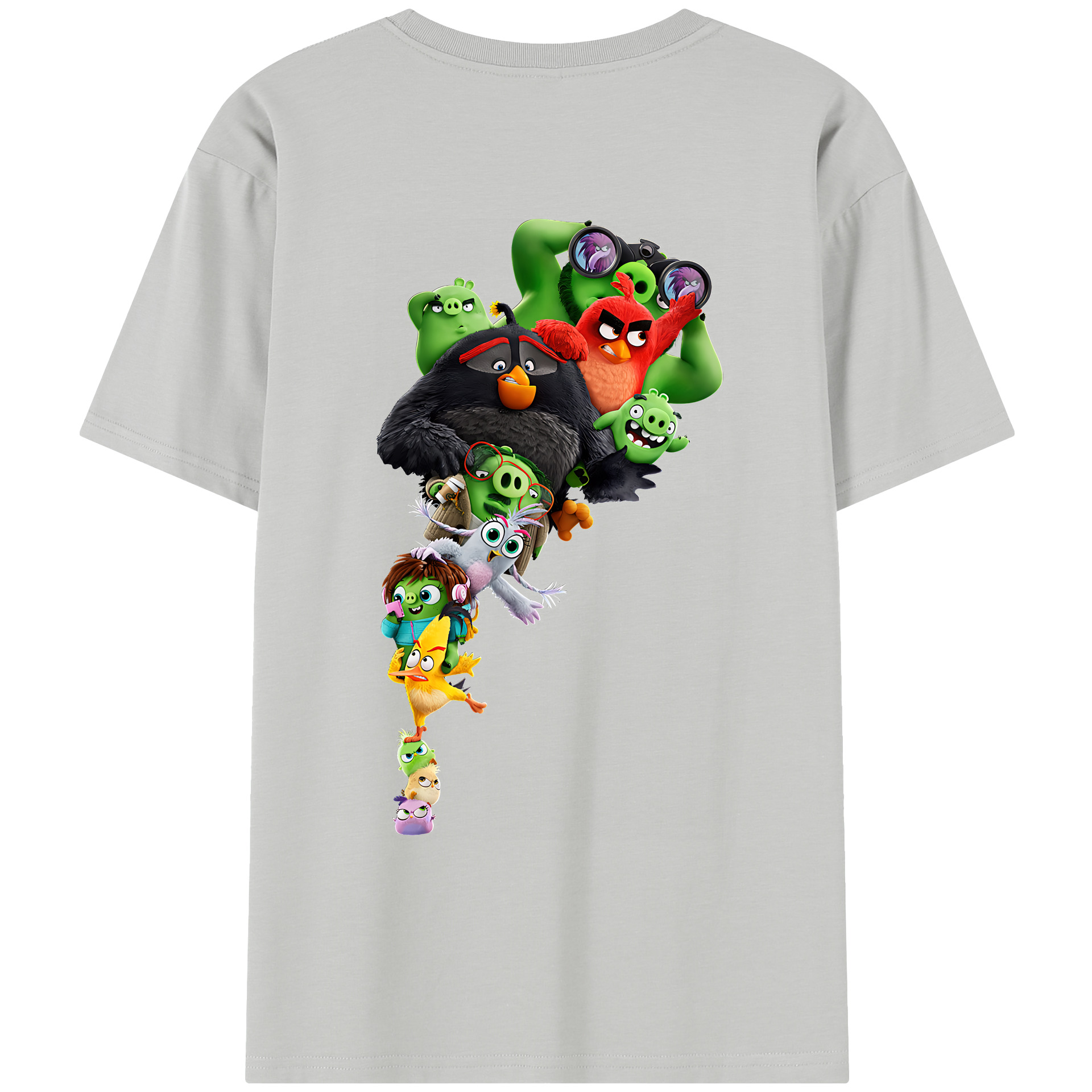 （画像用） Angry Birds アングリーバード レディース半袖Tシャツ(バックプリント)